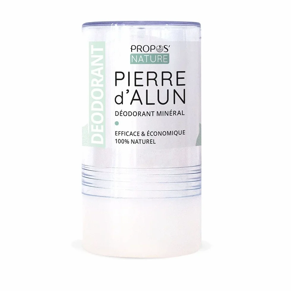 Déodorant Minéral Pierre d'Alun Bio 115 g 100% naturel Sans Alcool Sans Parfum