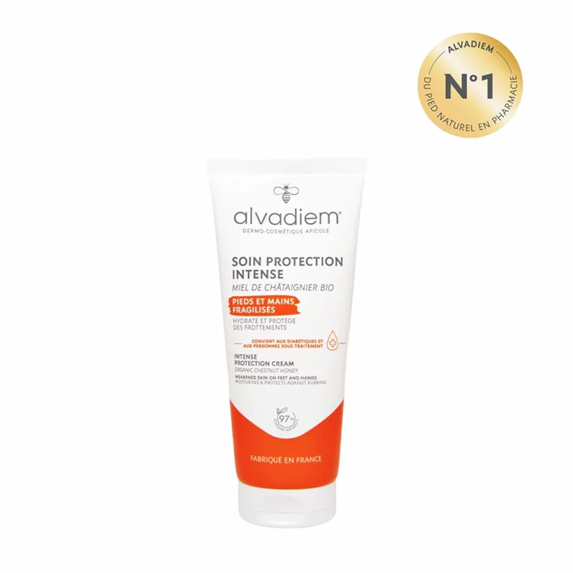 Alvadiem Soin Protection Intense Crème Pieds Très Secs Diabétiques 100 ml