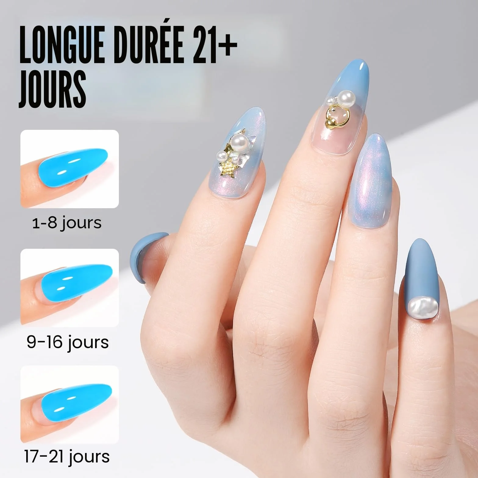 TOMICCA Colle à Faux Ongles Extra Forte 6 en 1 Gummy Base Pose Americaine 8ML