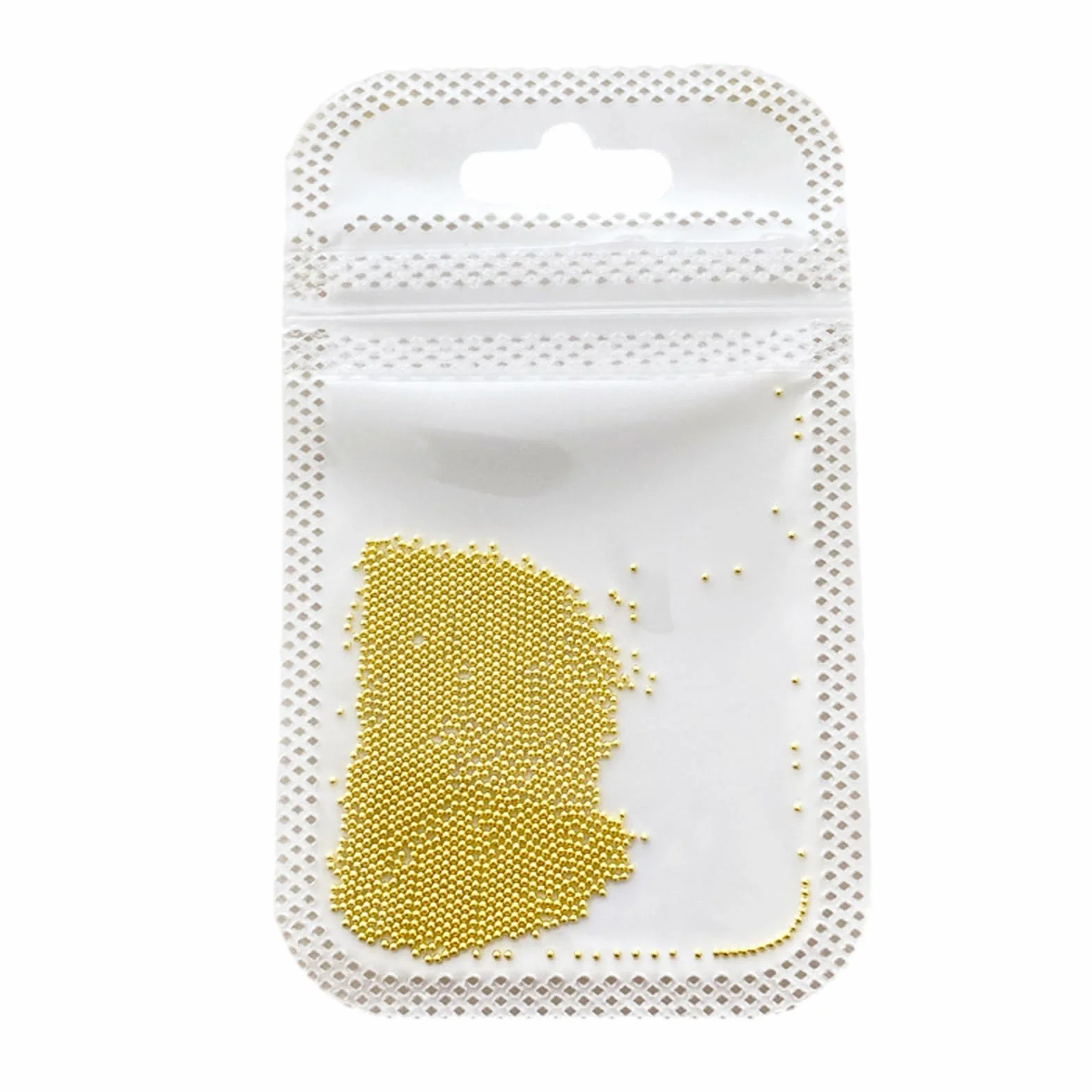 Perles de caviar métal 3D pour ongles Argenté doré 0,4 mm à 3 mm