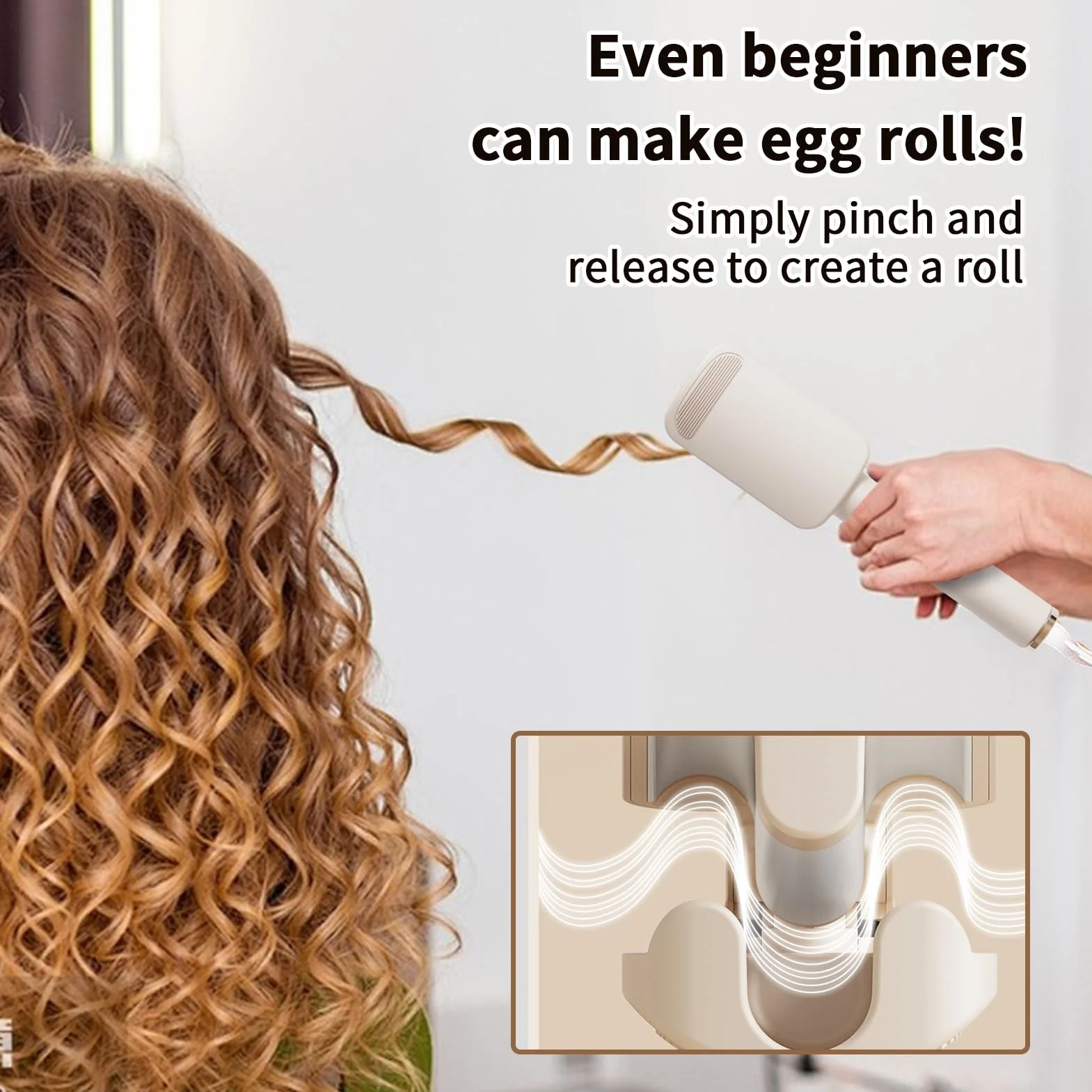 Fer À Friser | Fer à Boucles Ondulées pour Femmes | Styler En Céramique Avec 4 Températures Pour Boucles Lisses Courtes Et Longues Femmes Et Filles Outils De Coiffage Pour Voyage Vacances