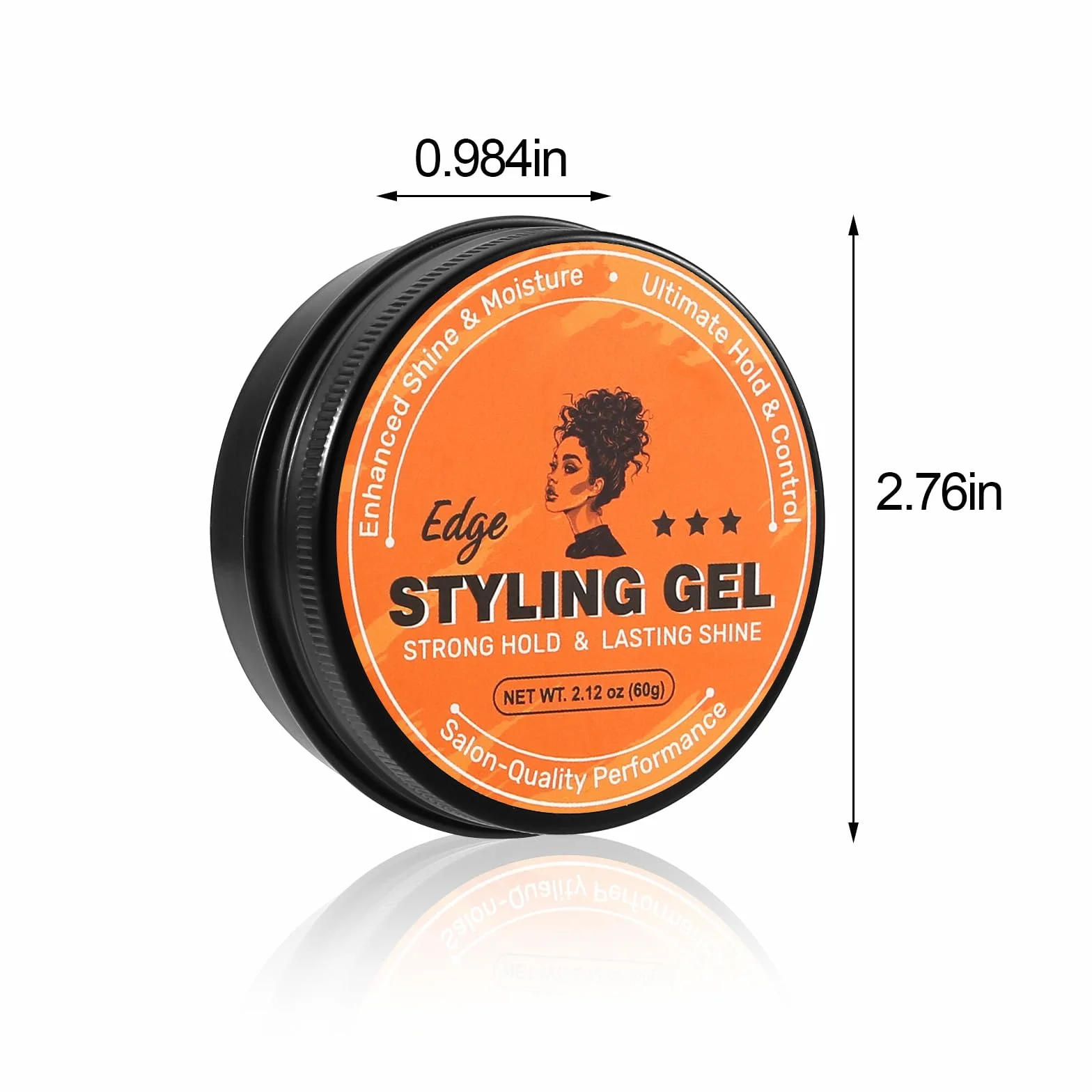 Cire Edge Control,Cire Pour Cheveux à Forte Tenue, Gel Coiffant sSans écaillage Pour Tous Les Types de Cheveux, Non Gras, Gel Pour Tresses Longue Durée, Facile à Utiliser, Plus Lisse
