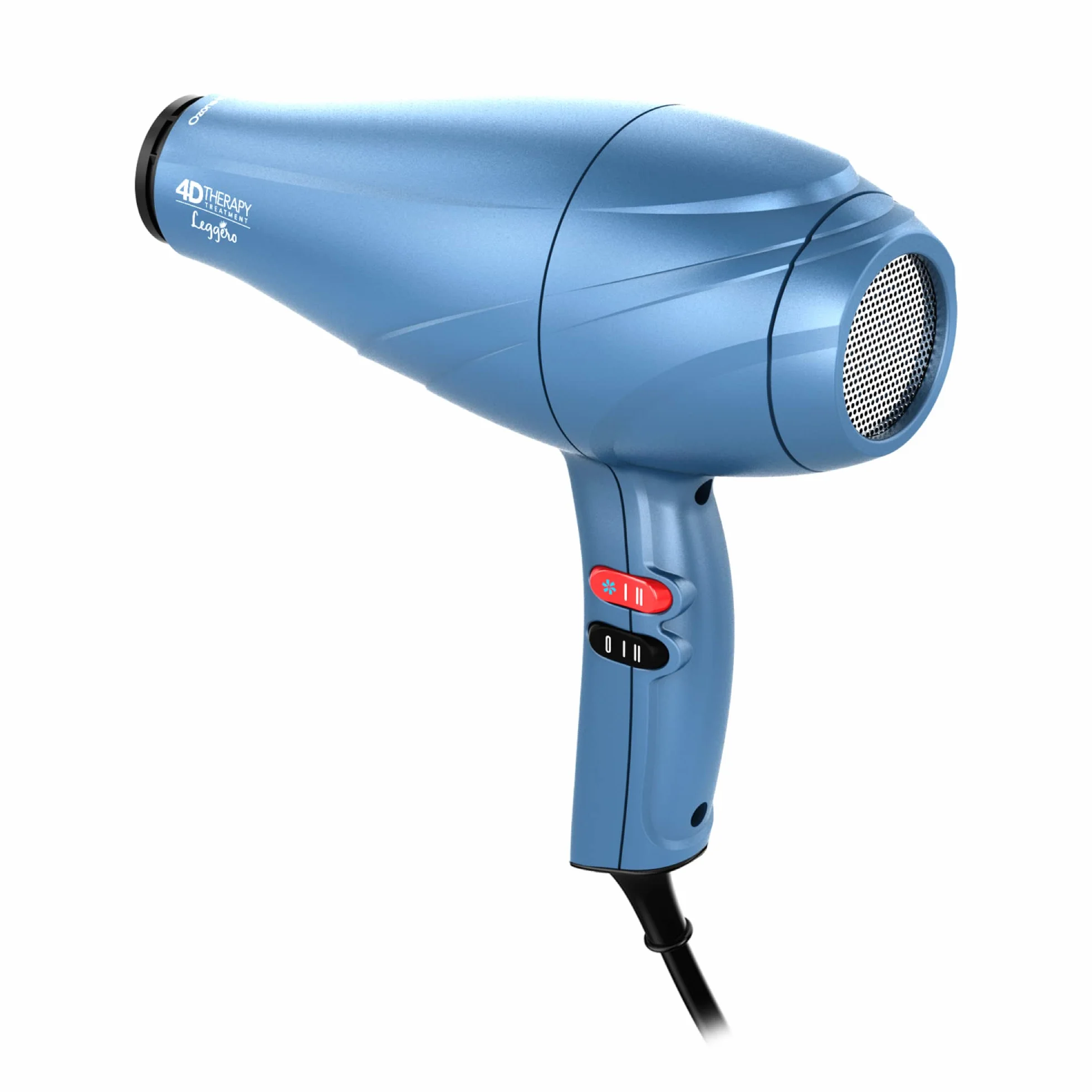 Gama Italy Professional - Leggero Ozone Ion 4D - Made in Italy - Moteur AC longue durée - 2400W de puissance - 4 avantages : Éclat, anti-frisottis, reconstruction, anti-âge - 535 g