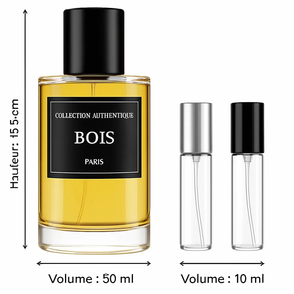 Bois Intense Collection Privée Authentique Extrait de Parfum Oriental Boisé Intense, 50ml, Parfum Homme de Luxe, Longue Tenue