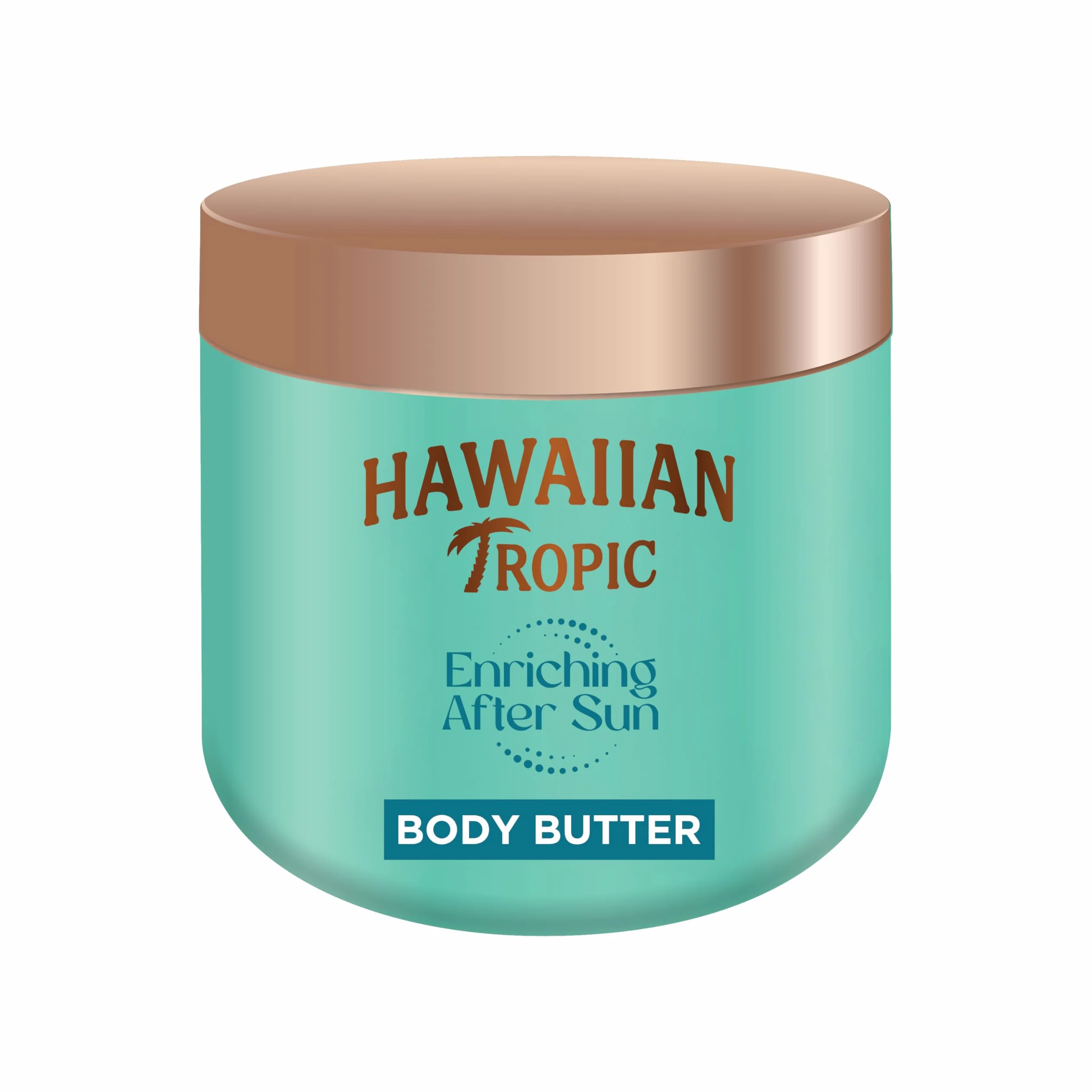 Hawaiian Tropic Beurre Corporel Après-Soleil Enrichissant 250 ml, Hydratation 12 Heures, Beurre de Karité, Parfum Noix de Coco, Végan