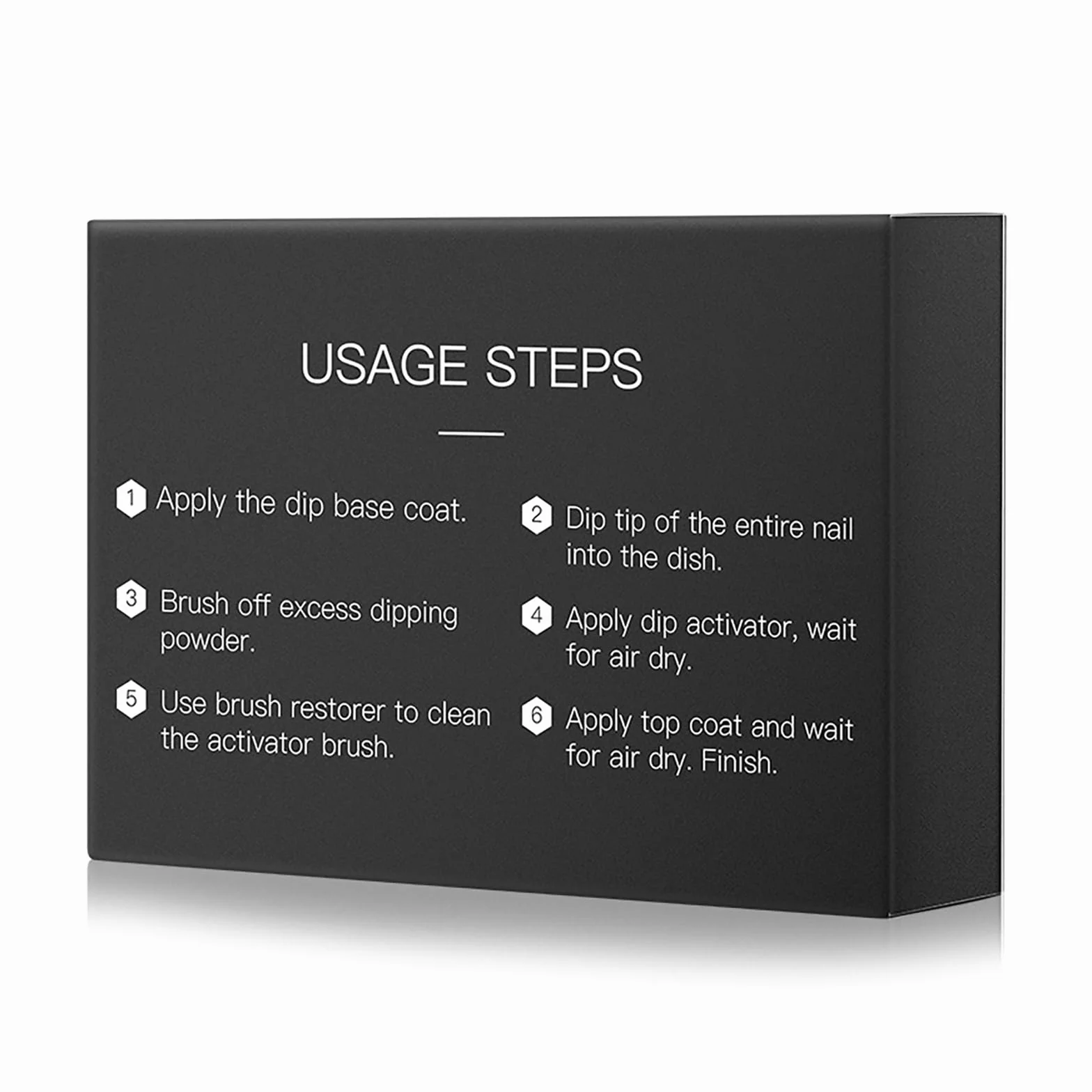 Dip Powder Nail Kit 6 Couleurs Manucure Professionnel Ongles Poudre French DIY Home Nail Salon #013