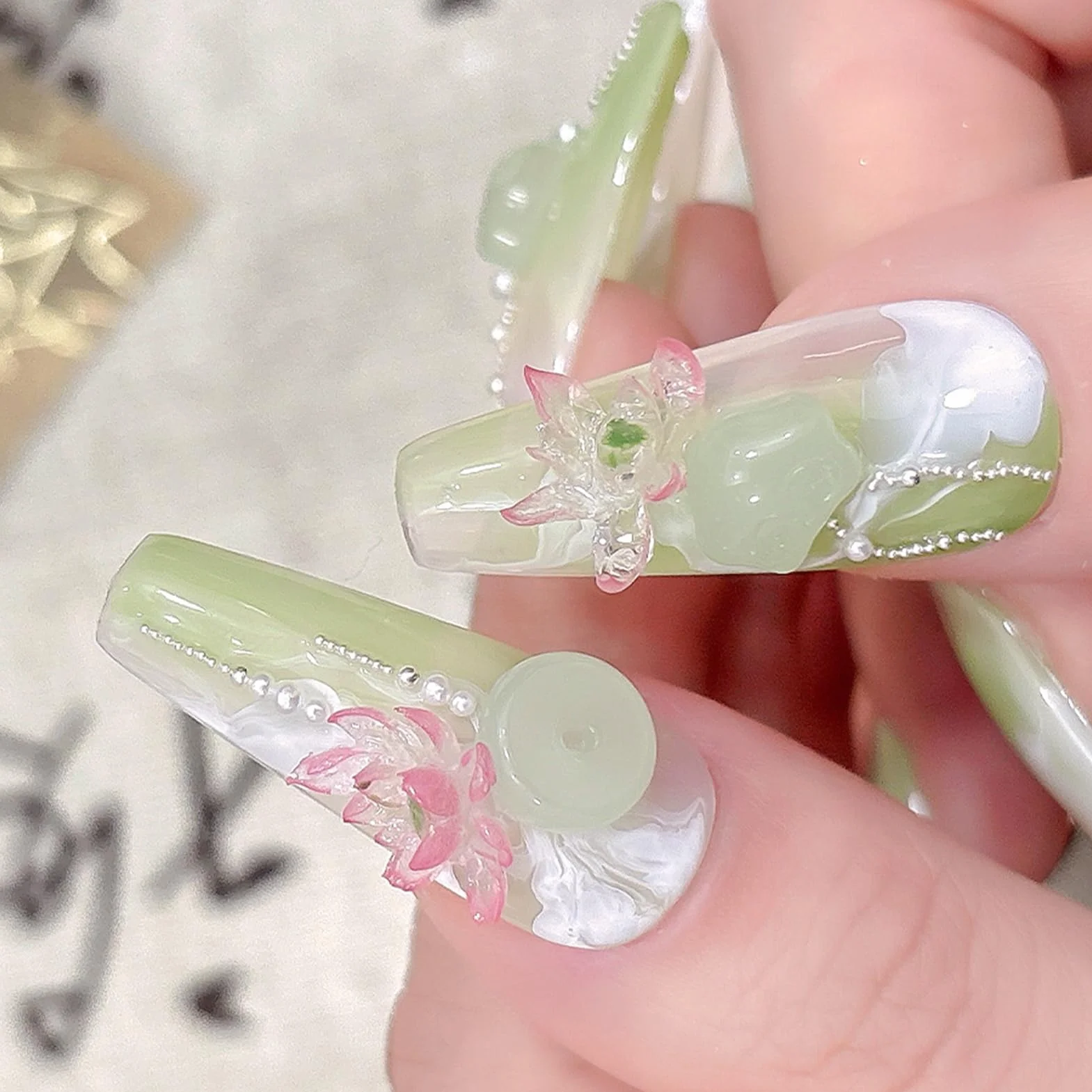 Moule en Silicone Nail Art Forme de Fleur de Lotus 3D pour Décorations d'Ongles