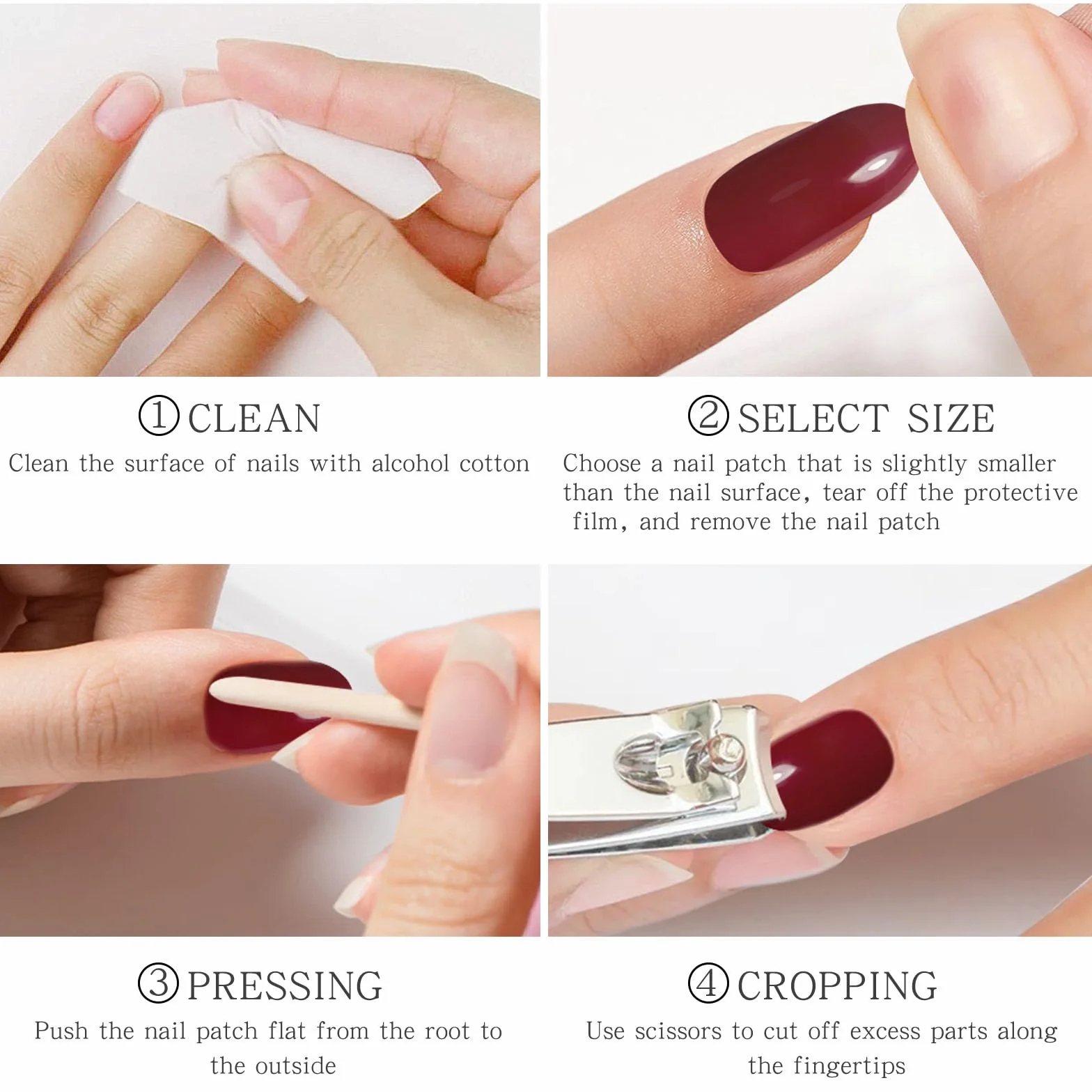 Blanc Pailleté Stickers Ongles Gel Nail Stickers Autocollant Ongle Gel Uv Deco Ongle Nail Art Manucure