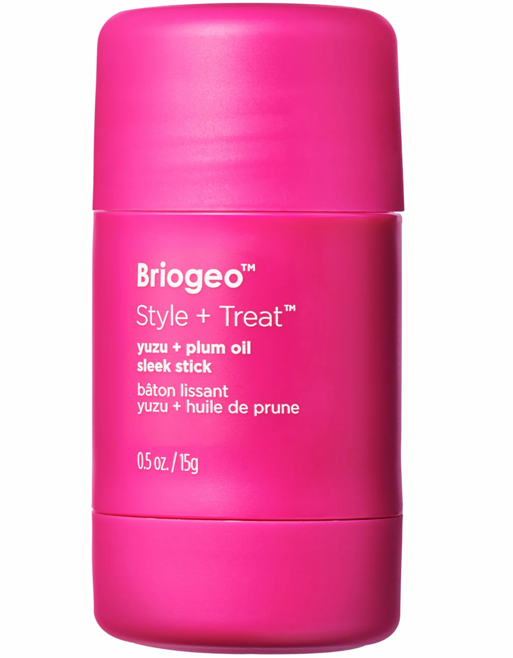 Briogeo Style + Treat Yuzu + Plum Oil Bâton élégant de coiffure, cire végétalienne, non gras, 15 g