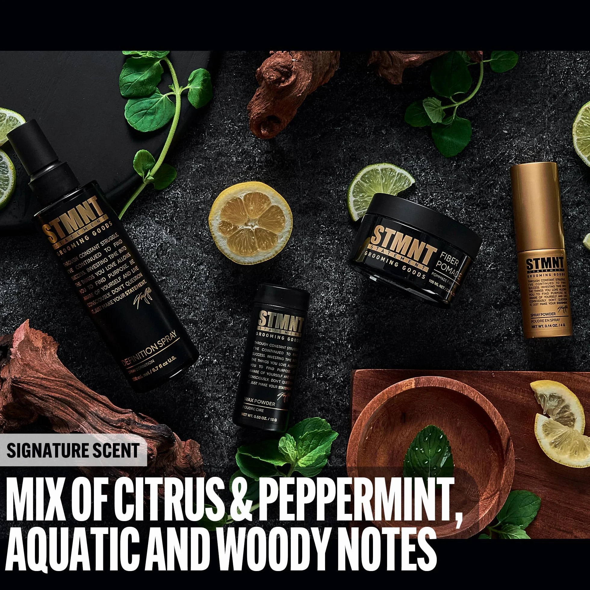 STMNT STATEMENT GROOMING GOODS Poudre de cire 15 g | Finition semi-mate | Adhérence et volume | Tenue moyenne | Facile à laver | Cheveux plus volumineux