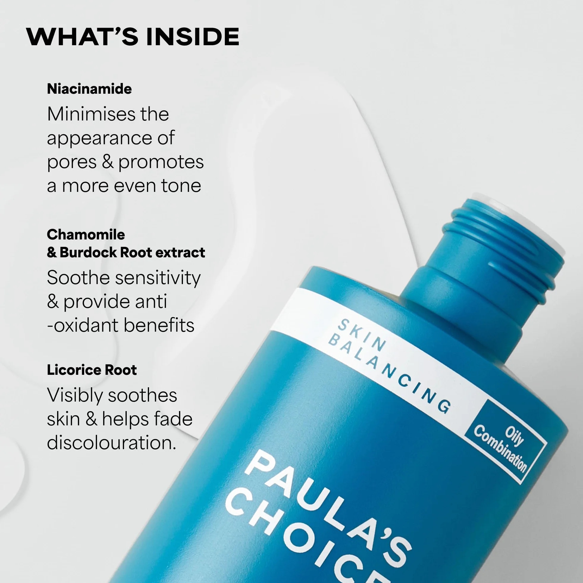 Paula's Choice SKIN BALANCING Lotion Tonique Visage - Vitamin B3 Tonique - Réduire Les Points Noirs, Imperfections & Pores Dilatés - avec Niacinamide - Peaux Mixtes à Grasses - 190 ml