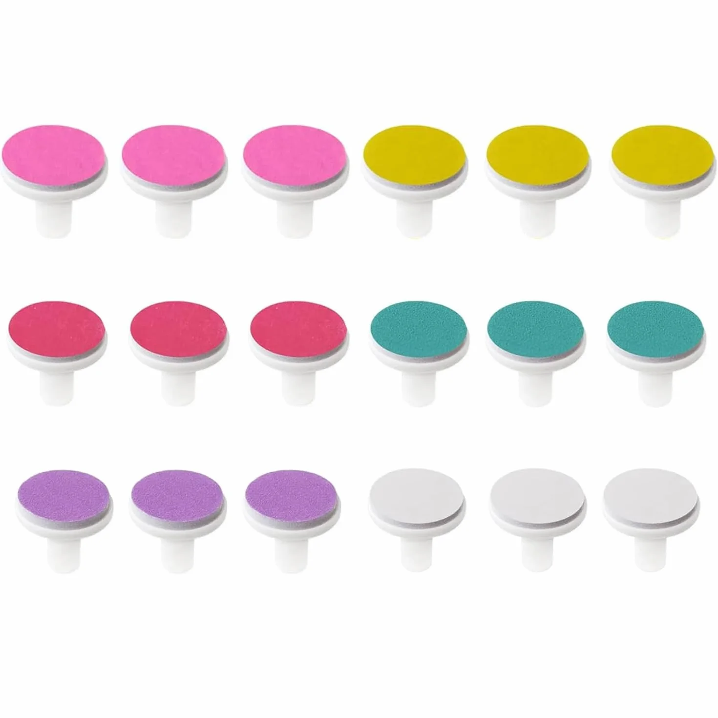 HORREX 18 Pièces Lime à Ongles Électrique Têtes de Rechange pour Coupe-Ongles