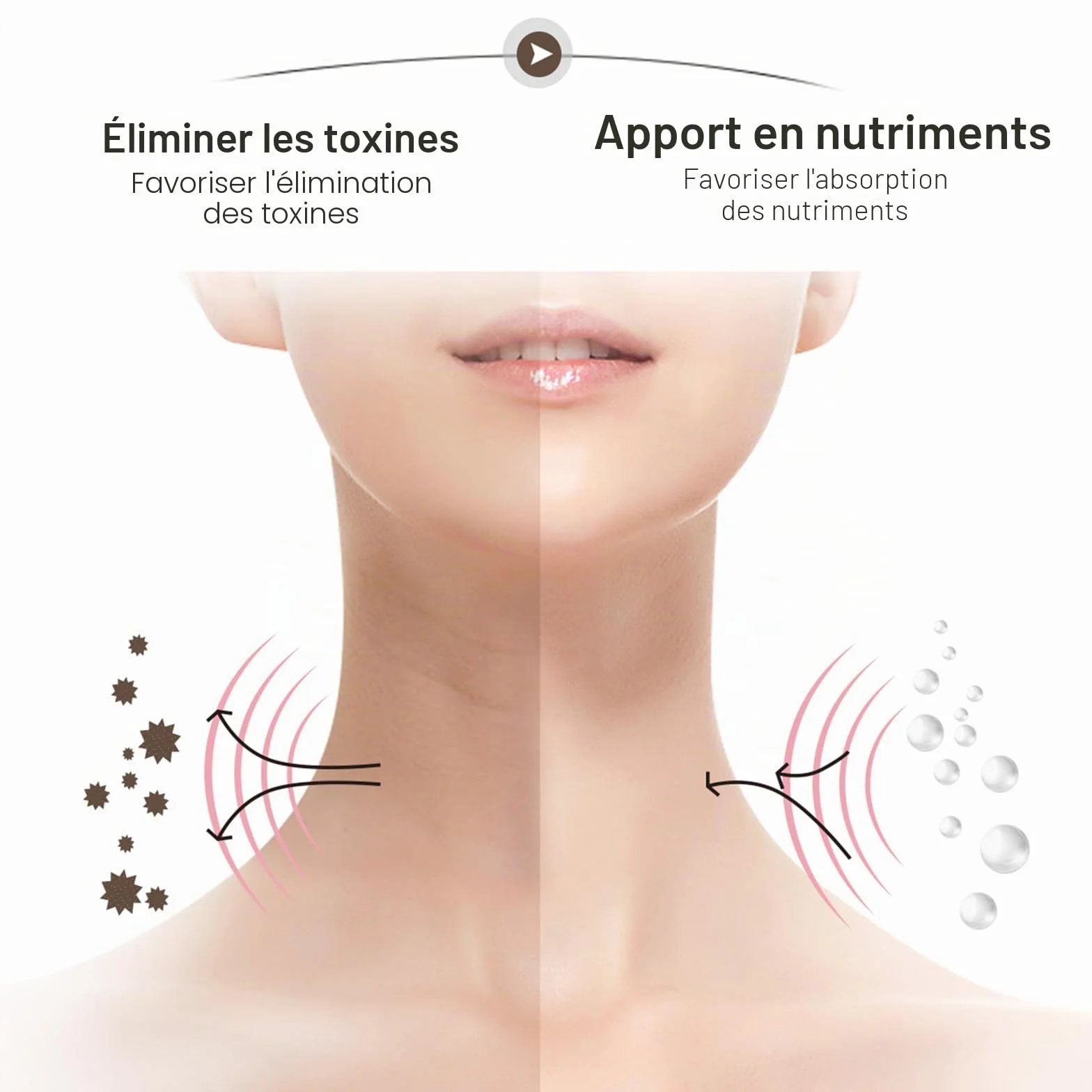 Ms.W Appareil Anti-Rides et Lifting Visage, Massage et Soin Anti-âge, Tonification et Raffermissement du Cou, Réduction des Pores, Rechargeable