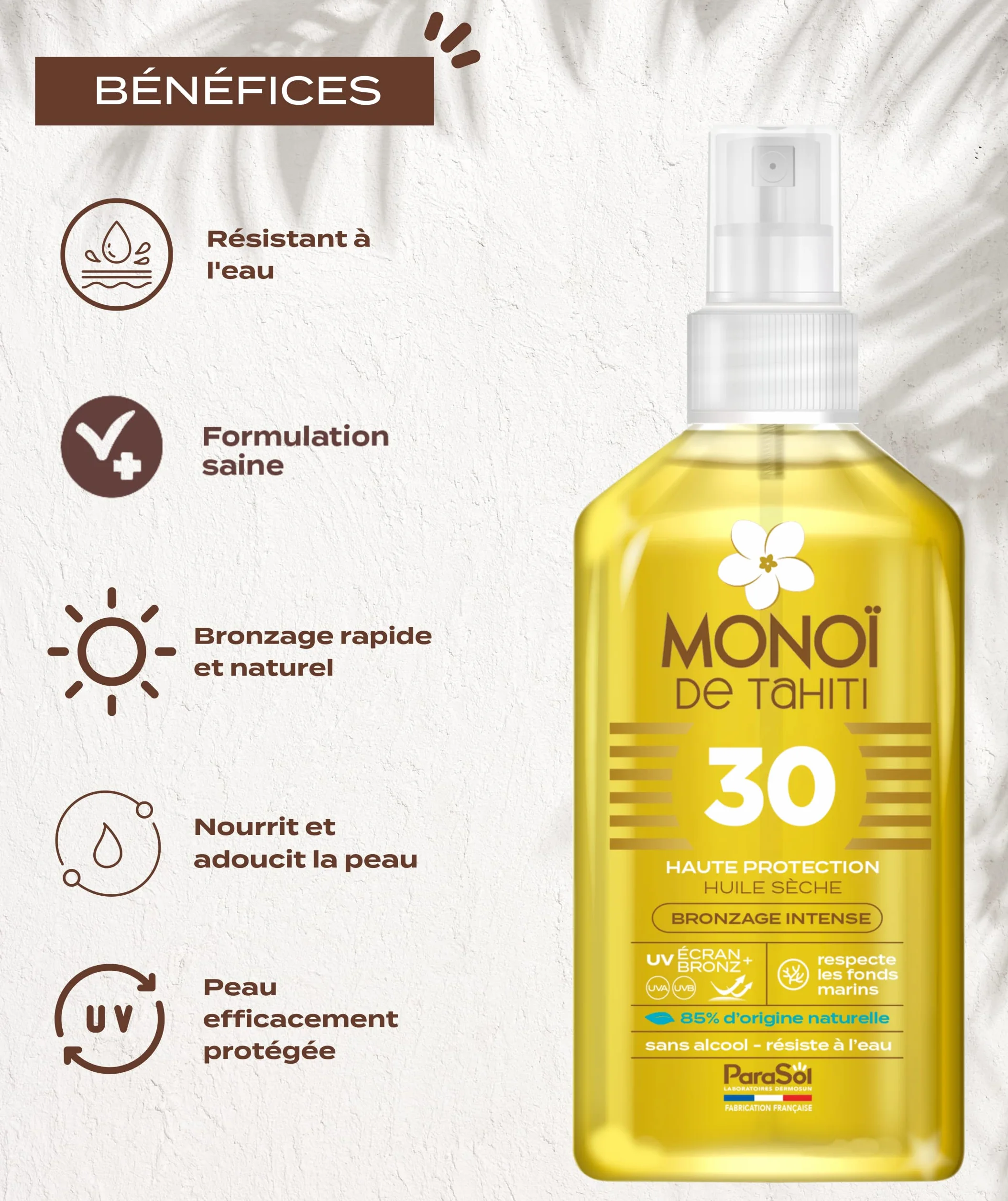 ParaSol Spray Monoï de Tahiti 30 FPS