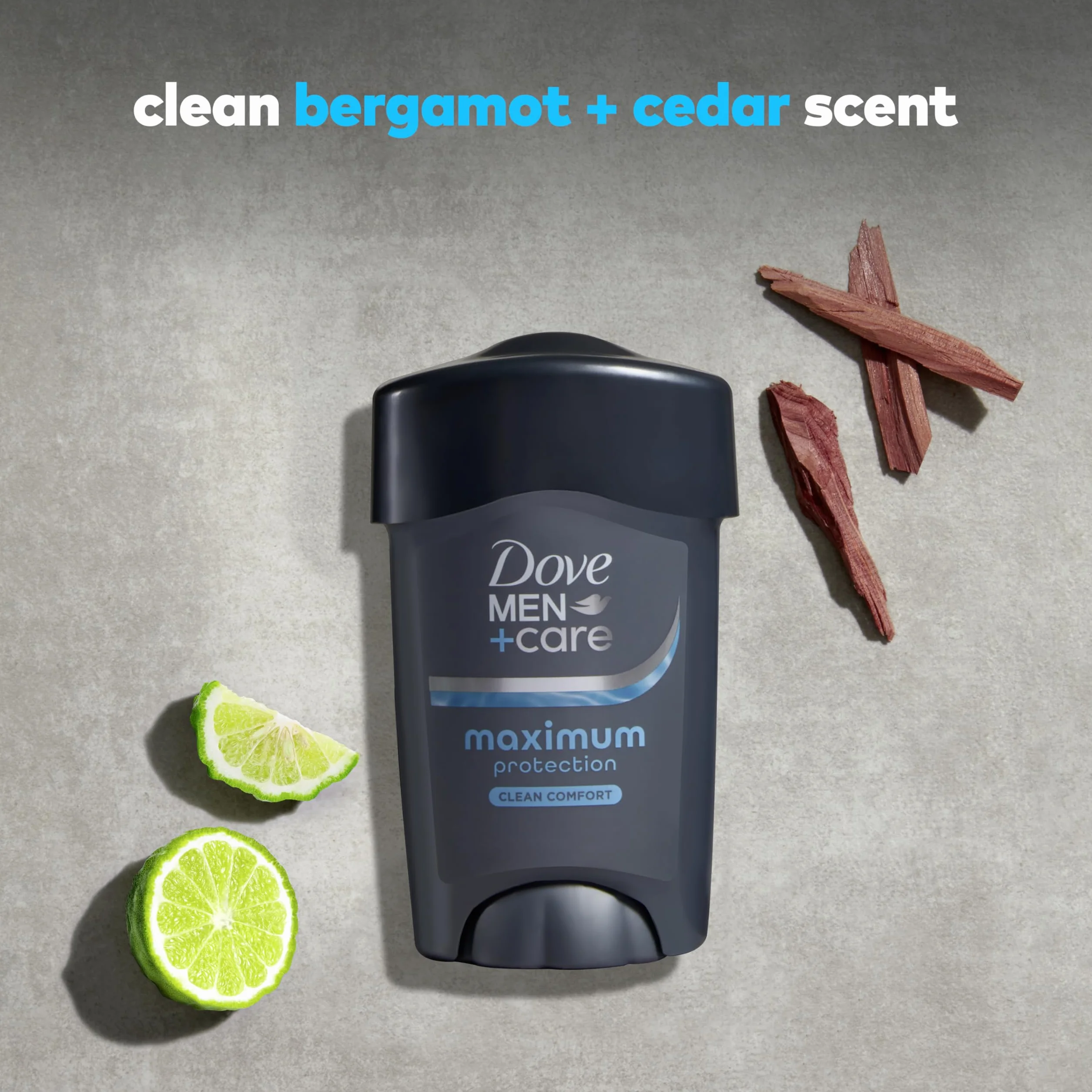 Dove Anti-transpirant et déodorant solide Men + Care Le Propre du Confort - Pour homme - Protection éprouvée en clinique - 50 ml