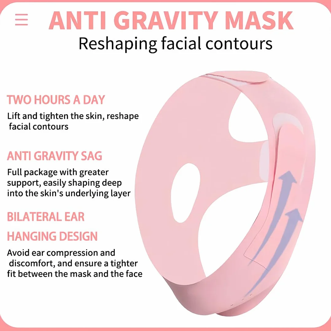 Masque de lifting réutilisable en V pour visage liftant