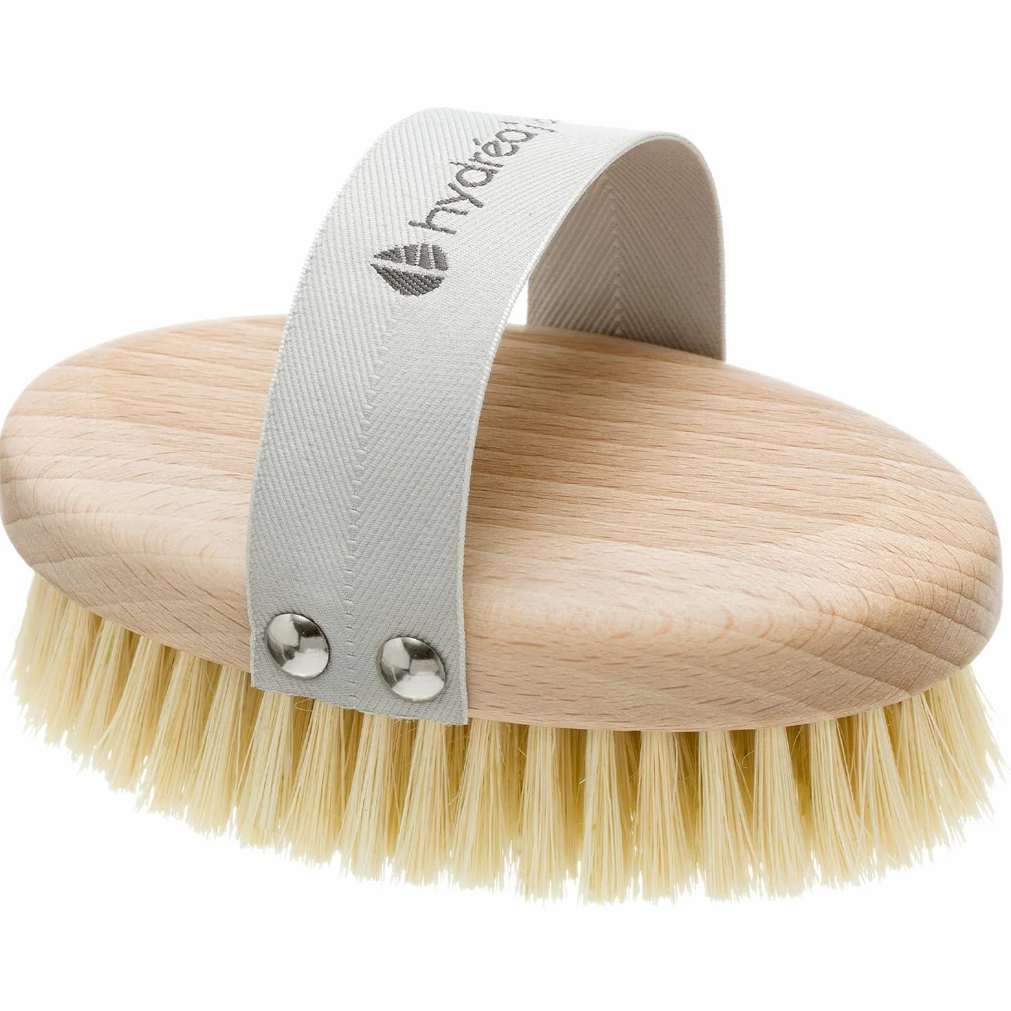 Brosse Corps Peau Sèche Professionnelle Hydréa London. Bois de hêtre certifié FSC®. 100% végétalien. Poils de cactus naturels. Exfolie la peau morte