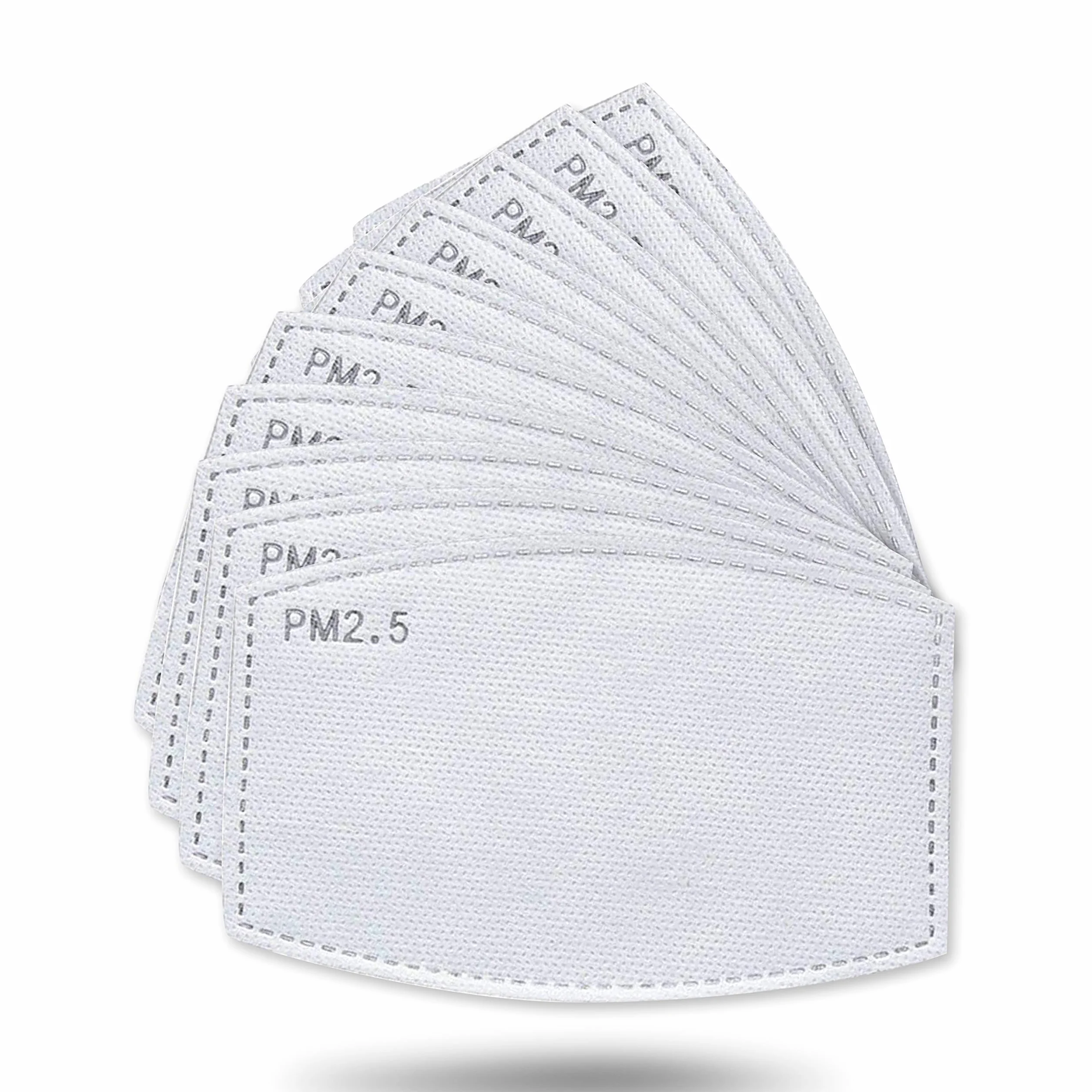 Lot de 50 filtres à charbon actif 5 couches P-M 2,5 remplaçables