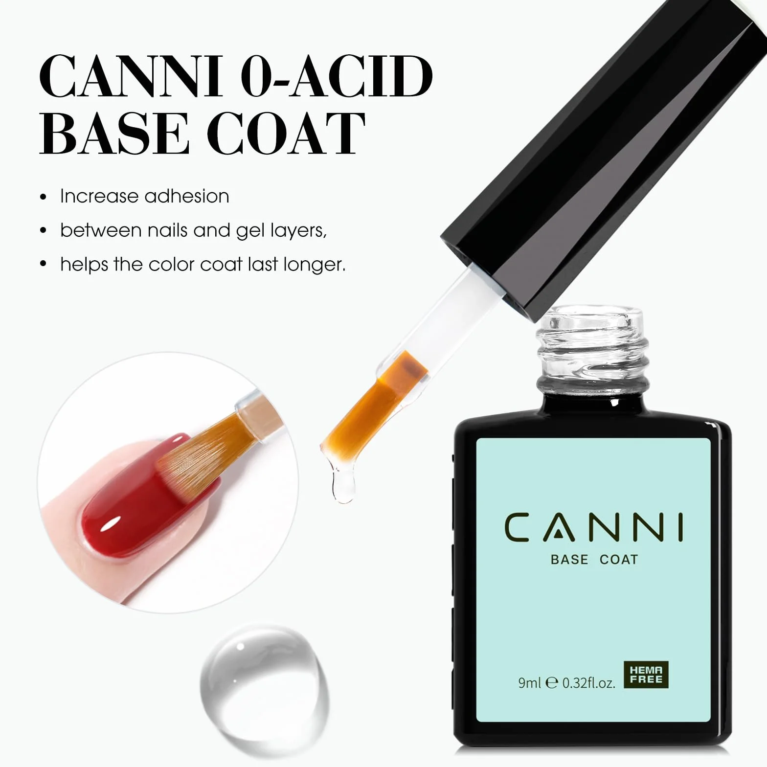 CANNI Gel Nail Polish Set Top Coat Base Coat Vernis Semi Permanent