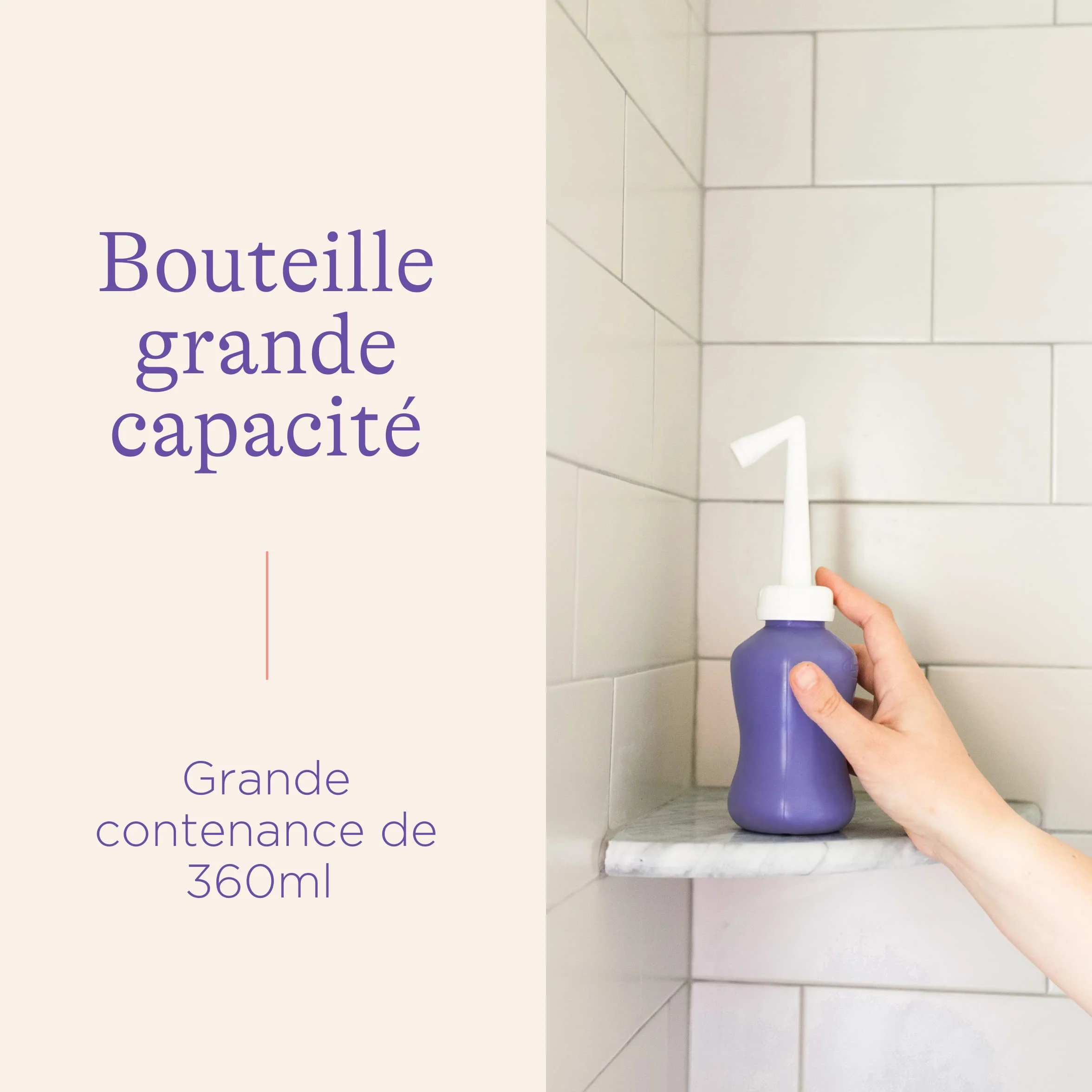Lansinoh Douche Intime Périnée Post-Accouchement Bouteille Lavage Bec Incliné 360° Anti-Fuite Sans BPA