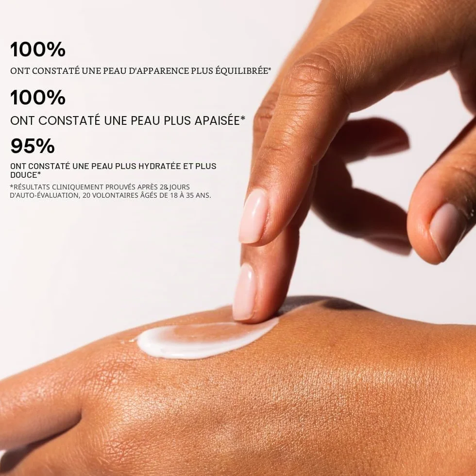 Gel-Crème Nourrissant Probiotiques & Yaourt Grec | au yaourt grec, soin hydratant pour peaux sensibles, équilibrant, hydratant, apaisant, sans silicone ni parabènes