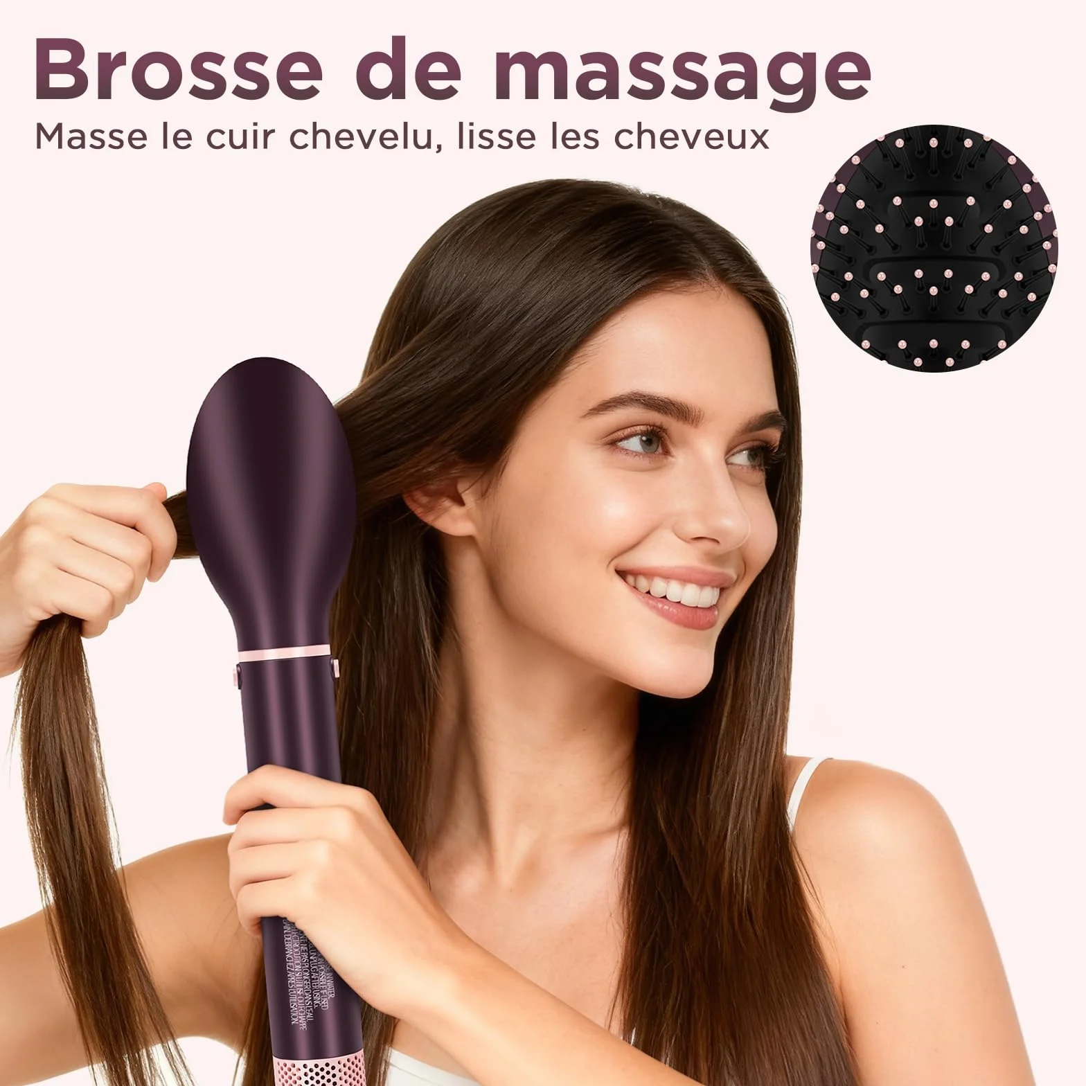 PARWIN PRO BEAUTY MaxAIR 2.0 Air styler 7 en 1 fer à friser automatique double tension 110,000 RPM Jasper Plum