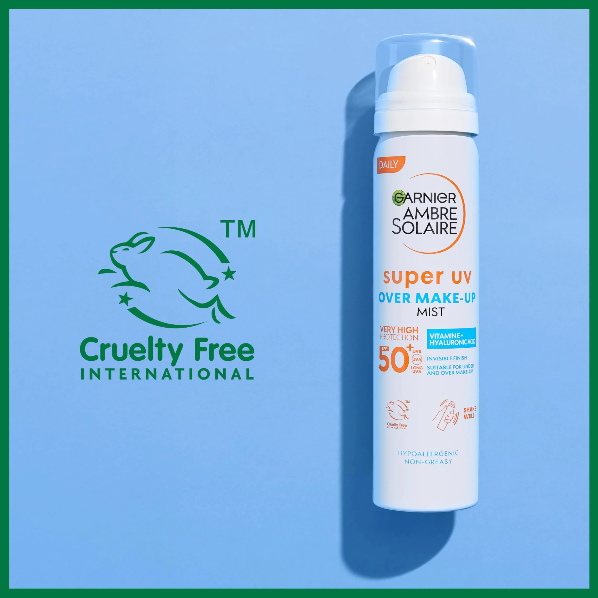 Garnier Ambre Solaire Super UV Brume Solaire Protectrice Visage Cou 75 ml