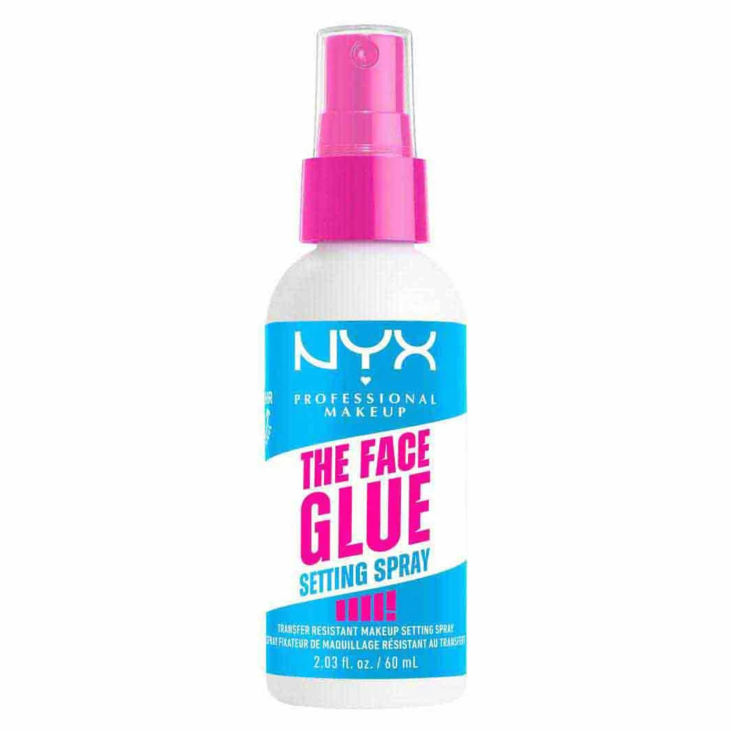 NYX Professional Makeup The Face Glue Setting Spray 60ml Fixateur de Maquillage Résistant aux Transferts Waterproof Tenue Longue Durée 24H Vegan
