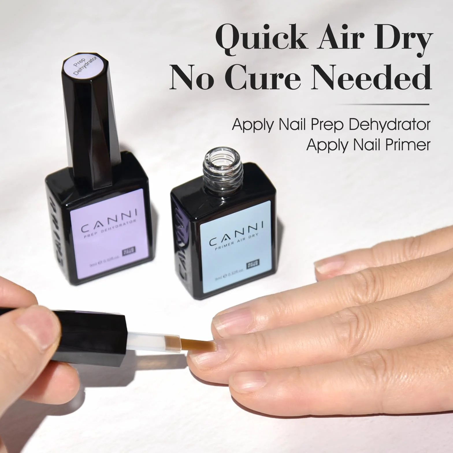 CANNI Nail Primer UV Gel Dehydrator for Semi Permanent Nail Set Professional Acrylic Acid Free Primer