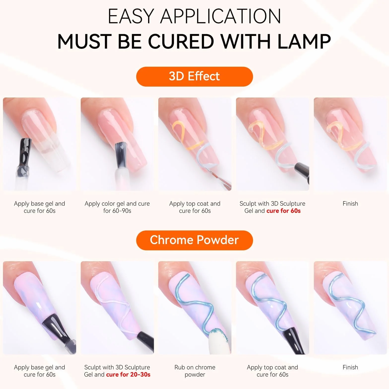 Makartt Gel 3D Nail Art 3 en 1 Rhinestone Glue Gel pour Ongle Sculpting Gel Polish UV LED 15ml