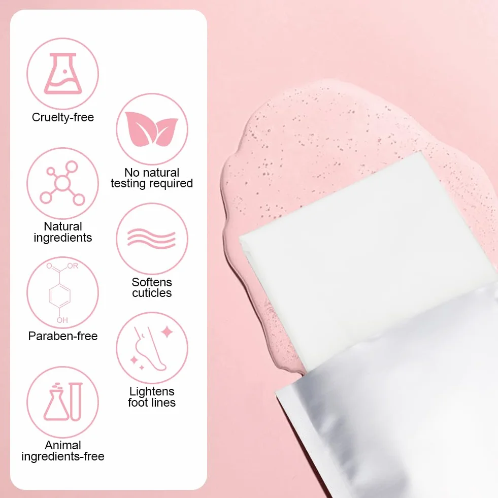 Masque Pieds Peeling Exfoliant 4 Paires Saveur Rose, Chaussette Exfoliante Hydratante pour Callosités et Pieds Secs