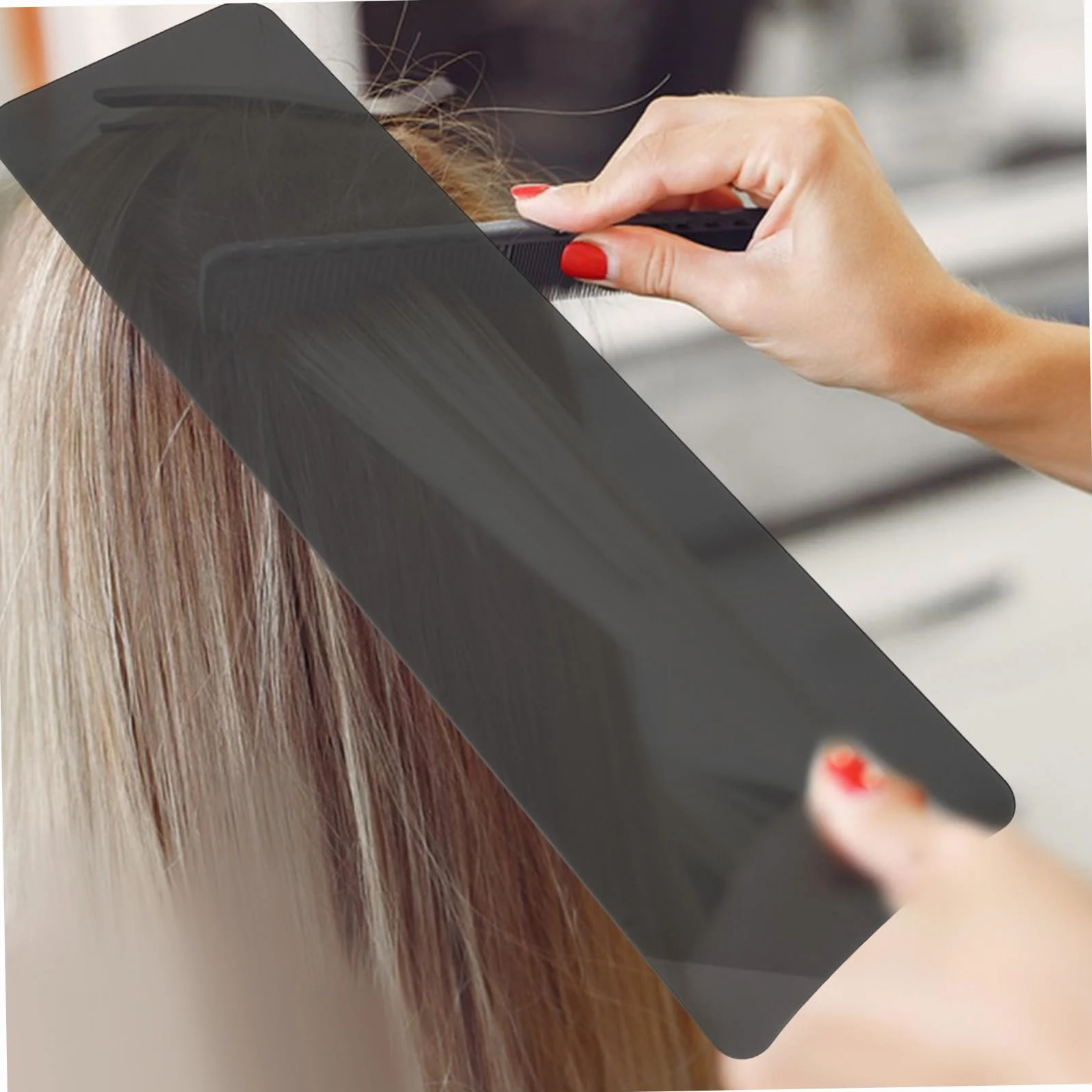 VOSAREA Planche de Teinture Facile à Utiliser Noir Accessoire Coloration Cheveux en Acrylique Outil Professionnel Pratique pour Coiffure pour Salon et Usage à Domicile