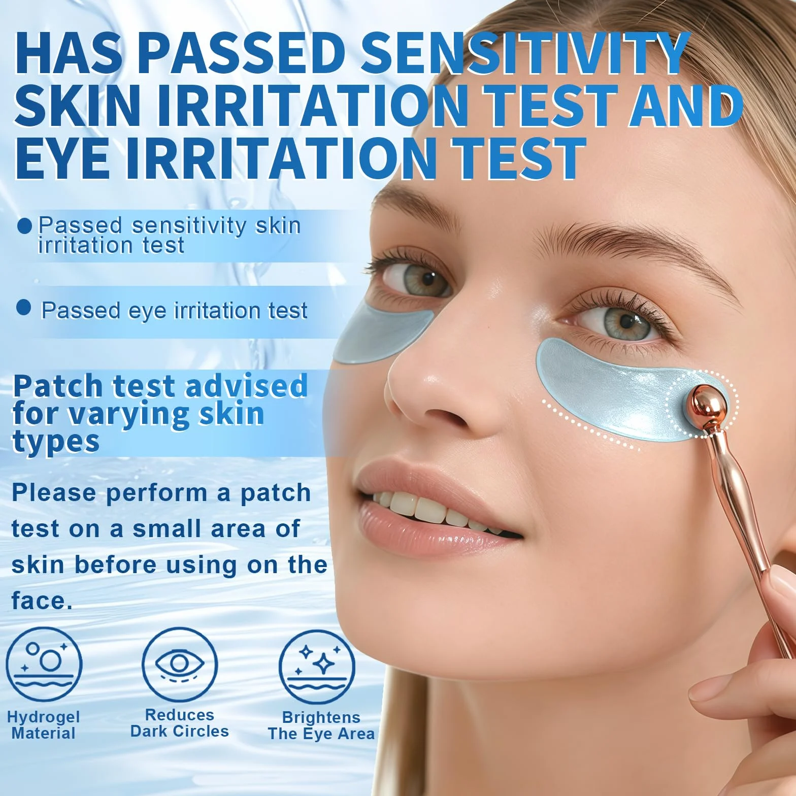 Patch Yeux caféine acide hyaluronique anti cernes poches rides masque yeux