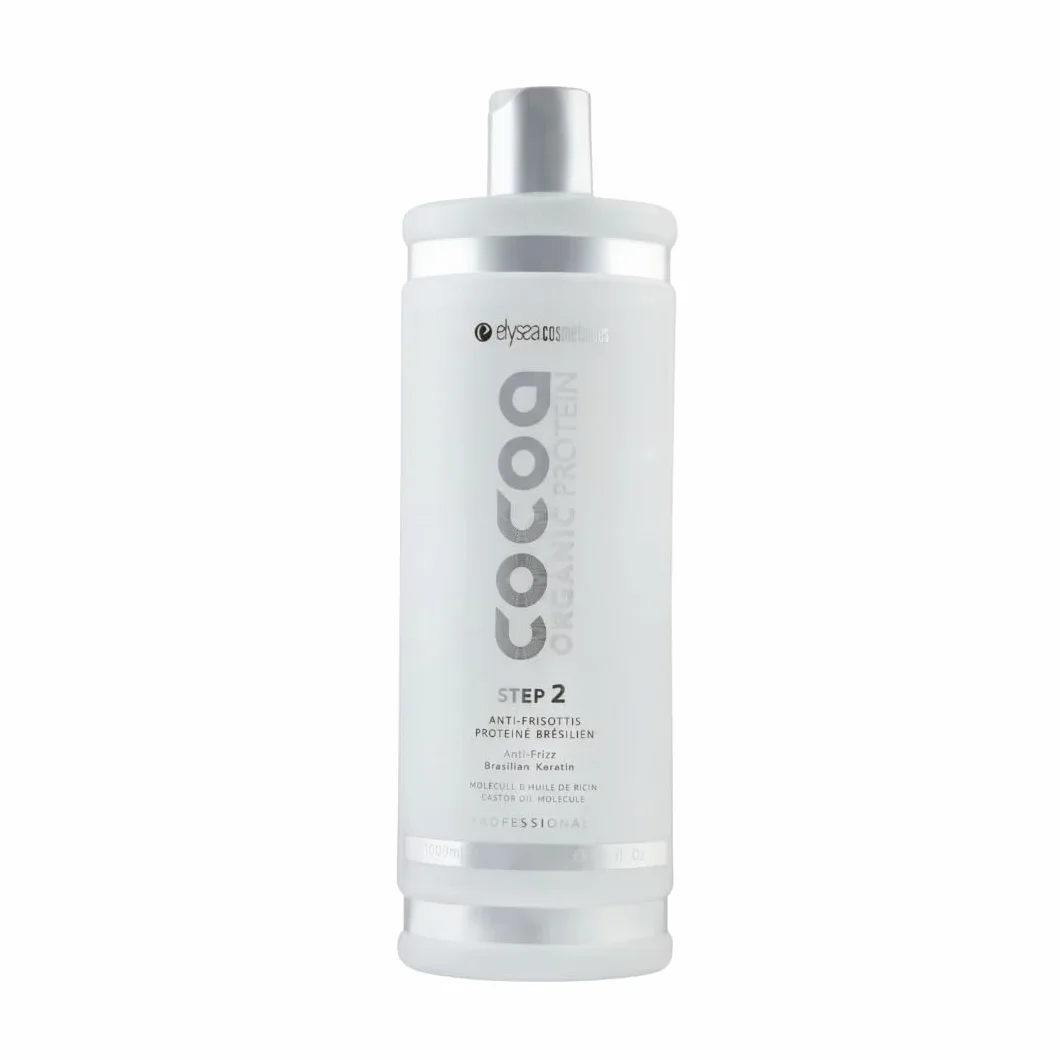 Lissage Tanin Cocoa Organic Protéine Step 2-1L - Lissage Naturel, Hydratation Intense, Anti-Frisottis, Brillance Longue Durée