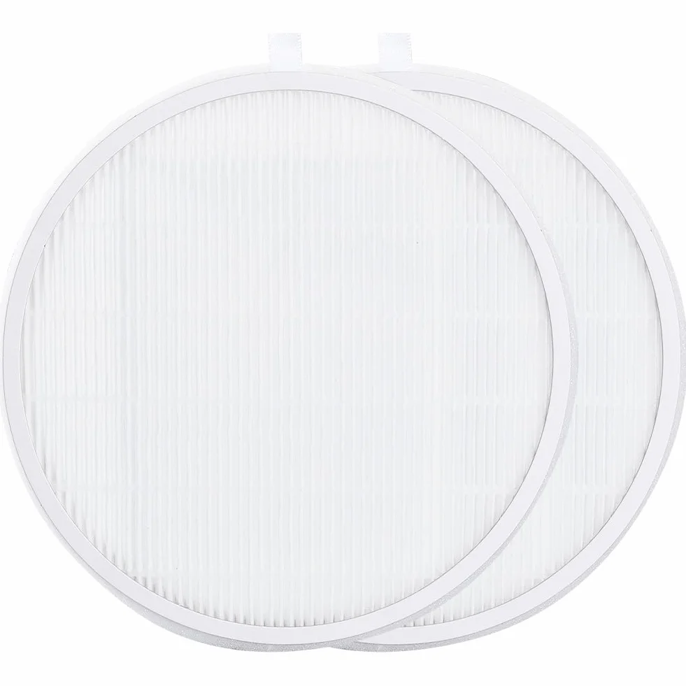 GORGECRAFT 2 Filtre de Rechange pour Collecteur de Poussière d'Ongles Blanc Rond Réutilisable pour Nail Art