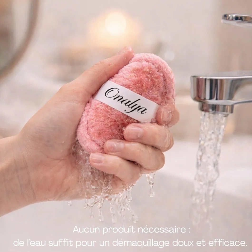 Lingettes Démaquillantes Lavables Microfibre Lot de 7 – Réutilisables Peaux Sensibles Alternative Écologique