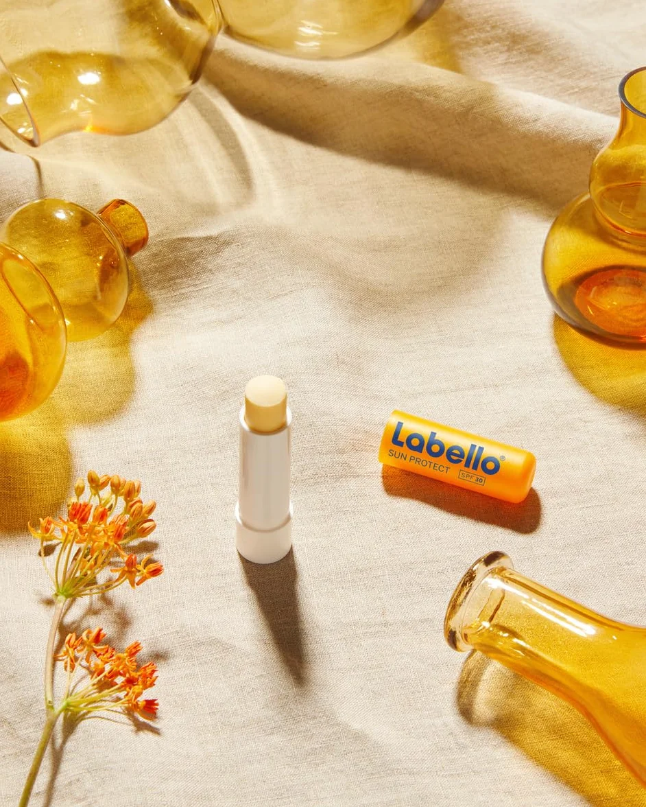 LABELLO Sun Protect Protection Solaire FPS 50 stick lèvres UVA/UVB hydratation 24 h beurre de karité huiles naturelles vitamines C E
