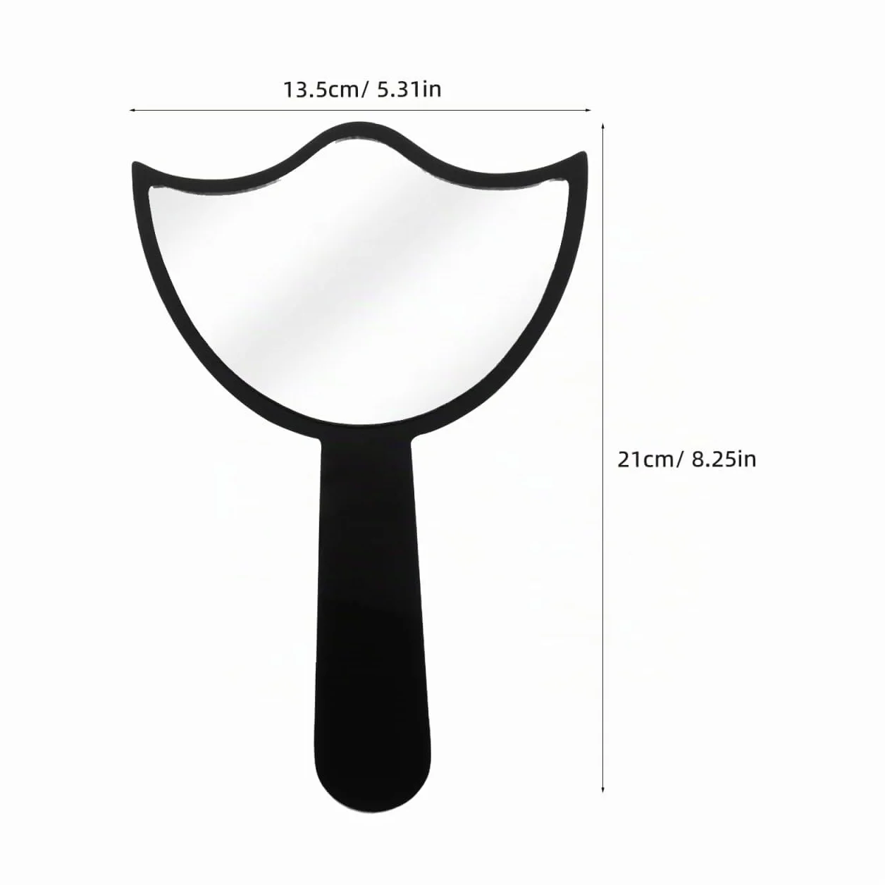 Gatuida Miroir à Cils pour Extensions de Cils, Miroir portatif en Acrylique, Compact et idéal pour Les Voyages et la Coiffure.