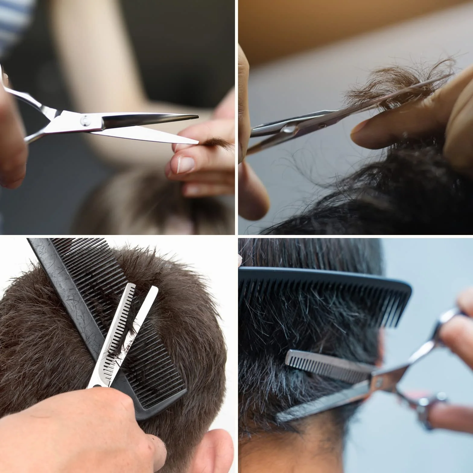 Ciseaux de Coiffure Professionnels en Acier Inoxydable Ultra Tranchants