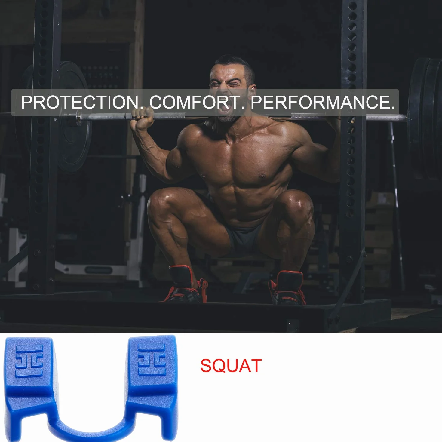 Lot de 2 protège-dents d'haltérophilie pour fitness, salle de sport, mâchoire basse, noir
