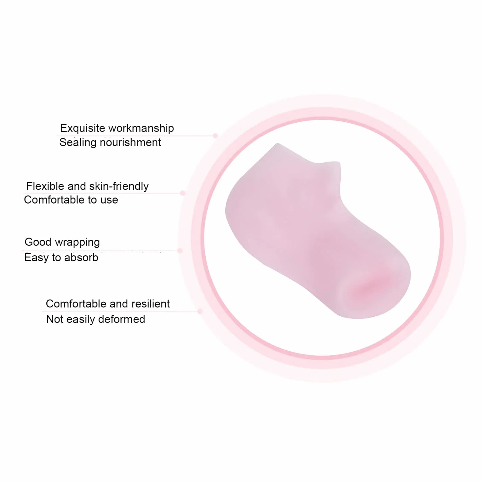 Chaussettes en Gel Hydratant Silicone pour Spa L 39-41