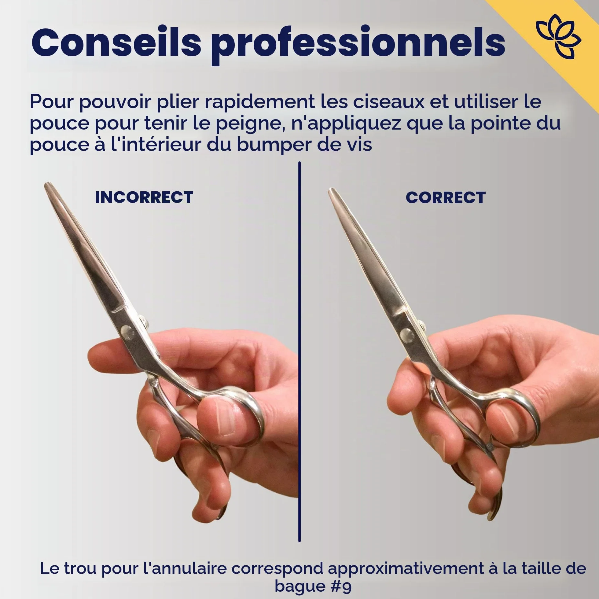 Equinox International Egde Series Ciseaux de coiffeur et barbier en acier inoxydable japonais, longueur 16,5 cm