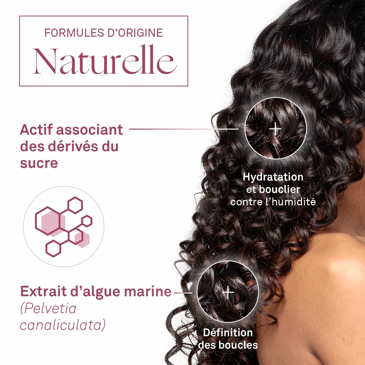 LUXEOL - Routine Cheveux Bouclés - Format Voyage - Sublime Les Boucles - Limite les Frisottis - Parfum Gourmand - Shampooing 75ml + Masque 50ml + Crème De Soin 50ml + Gelée 50ml