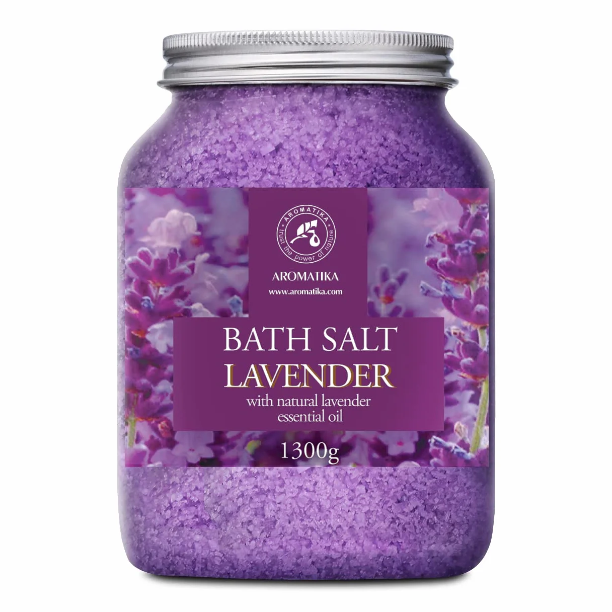 AROMATIKA Sel de Bain Lavande - Détente & Sommeil, 1,3kg