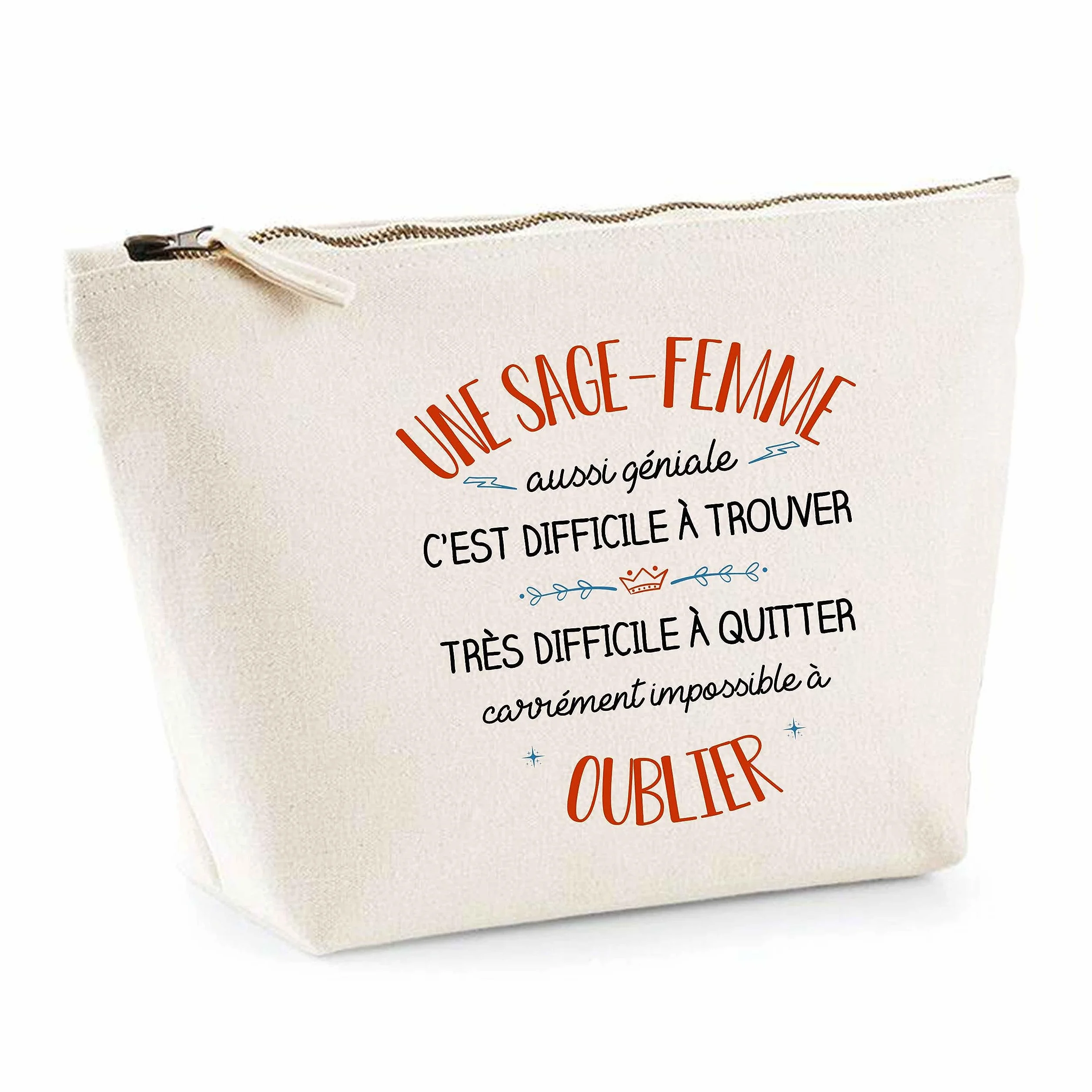 Trousse Une Sage-Femme Aussi géniale | Pochette Toilette Maquillage Idée Sac Cadeau