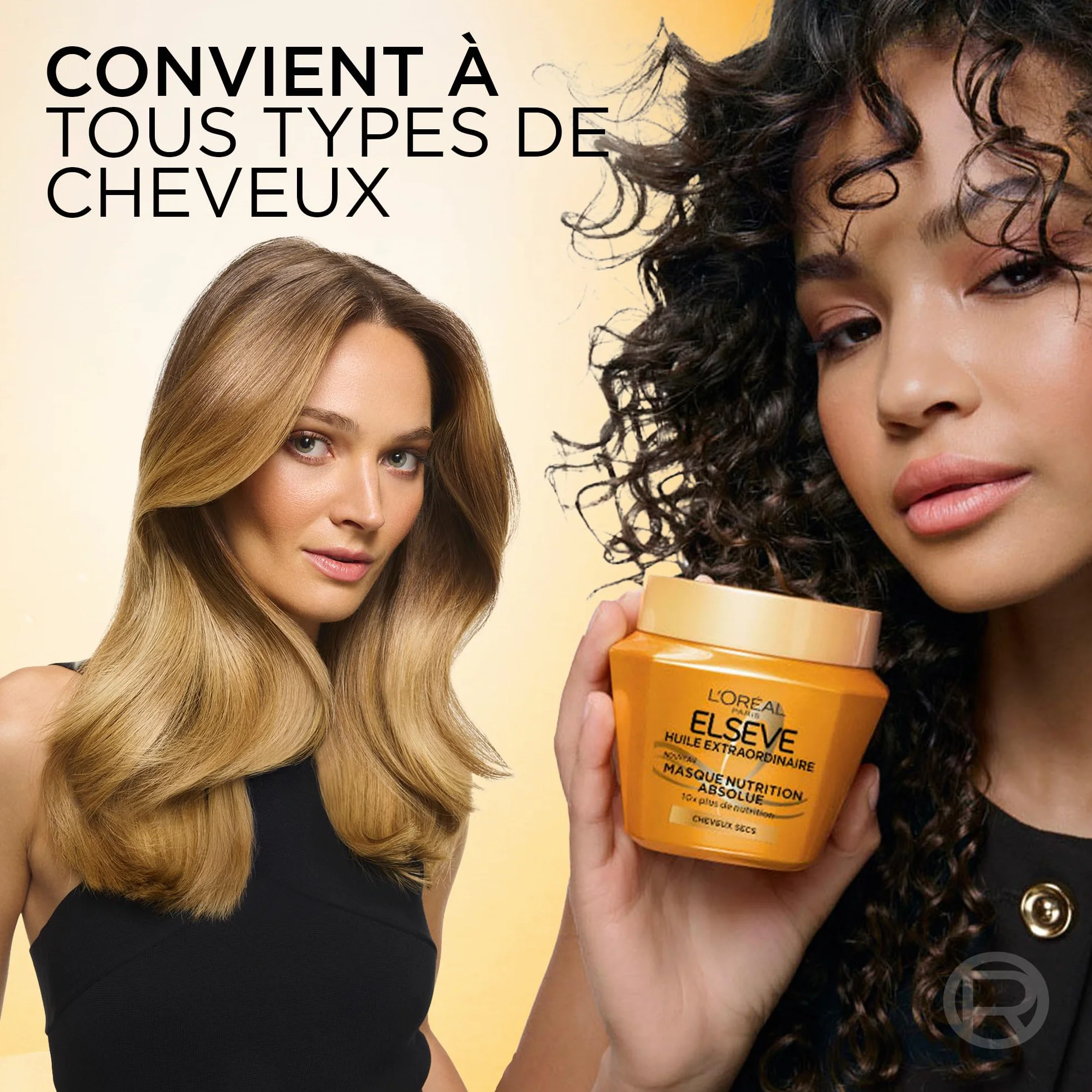 L'Oréal Paris Elseve Huile Extraordinaire Masque Nutrition Absolue 290 ml Soin Cheveux Secs