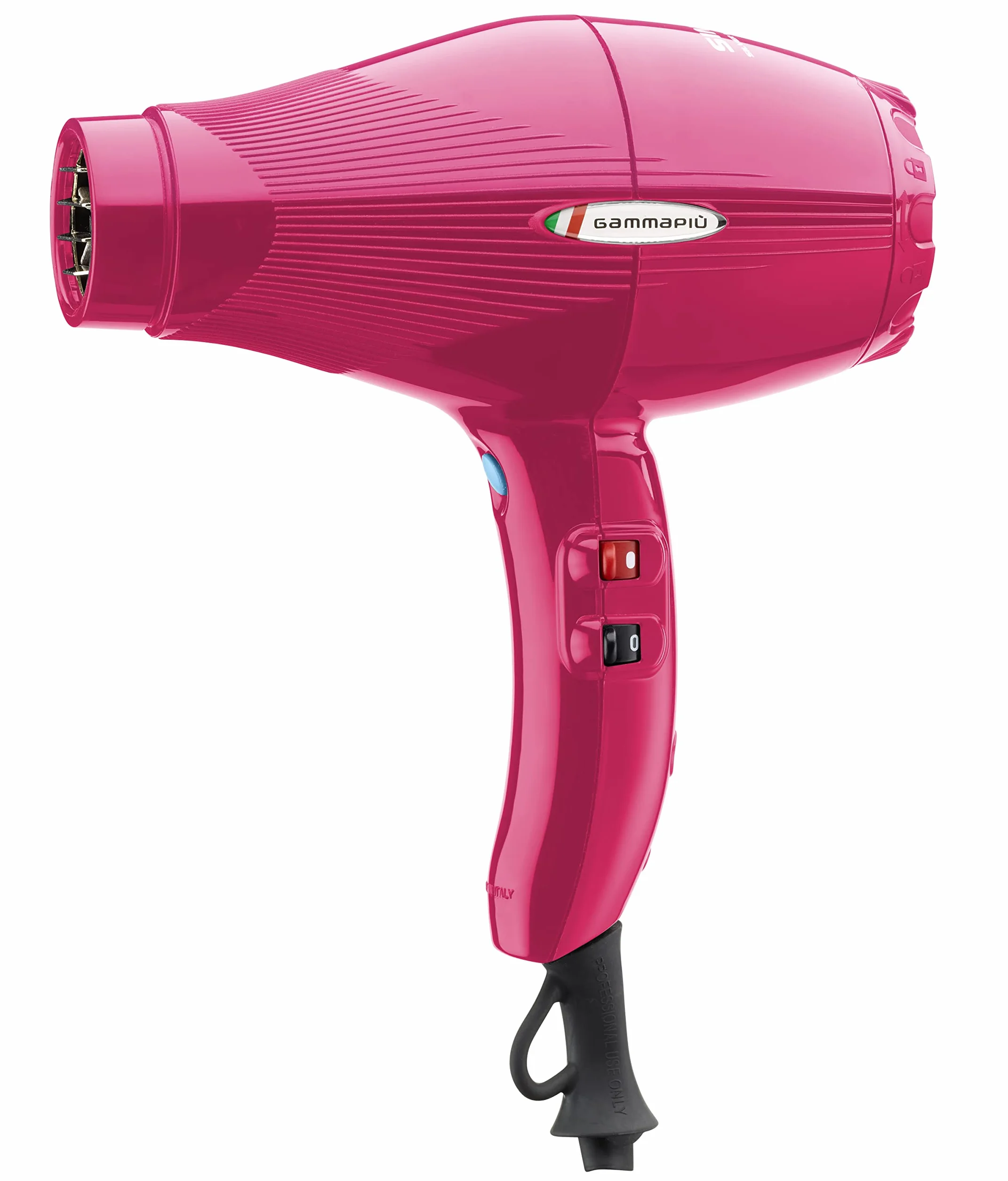 GAMMAPIU' Sèche-cheveux professionnel Sintech Fuxia Hollywood, téléphone pour cheveux avec Nano Silver Technology, sèche-cheveux léger et silencieux, grille revêtue d'argent, W2000-2300