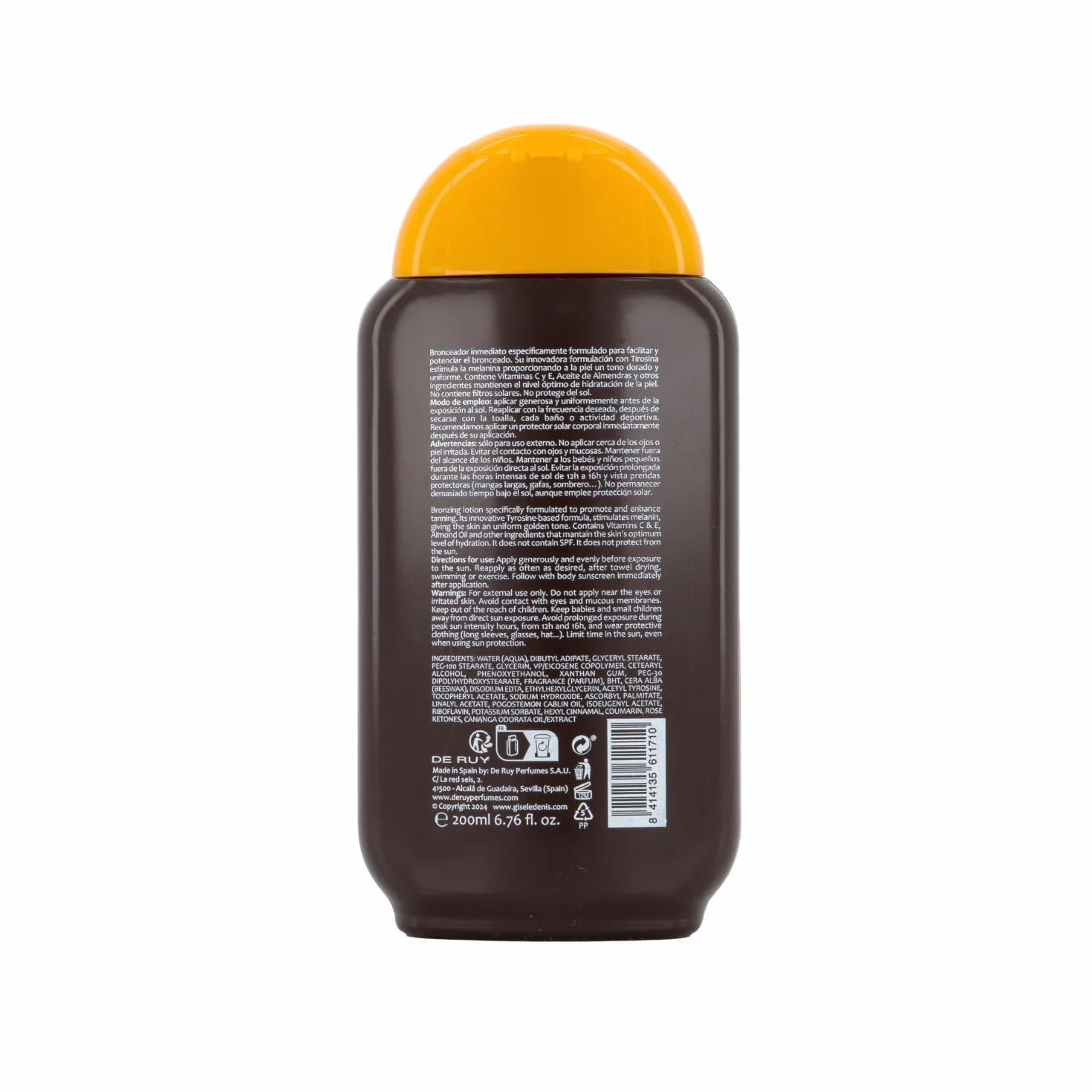 GISÈLE DENIS - Pack Bronzage Solaire, Bronzage Visage Immédiat 40 ml + Bronzage Immédiat 200 ml, Accélérateur de Bronzage, Bronzage Solaire aux Extraits et Huiles, Intensificateur et Sublimateur