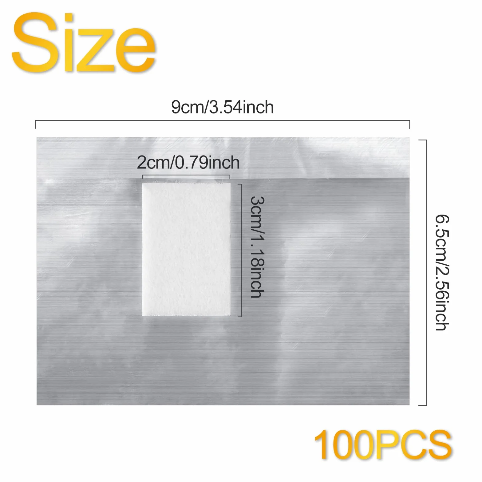 Papillotes en Aluminium 100 Pcs, Feuille d'aluminium Dissolvant pour Vernis Semi Permanent Retirer Gel Ongle Argent
