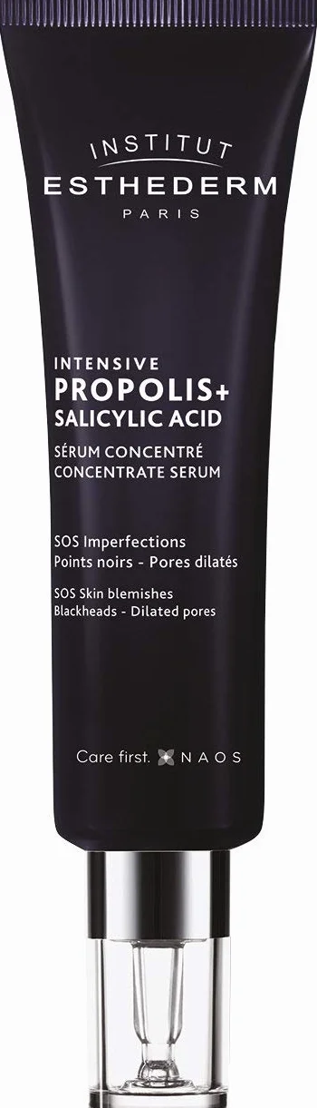 Institut Esthederm - Sérum Concentré Intensive Propolis+ - Soin Visage - Réduction Imperfections et Points, Pores Dilatés - Tube 30ml
